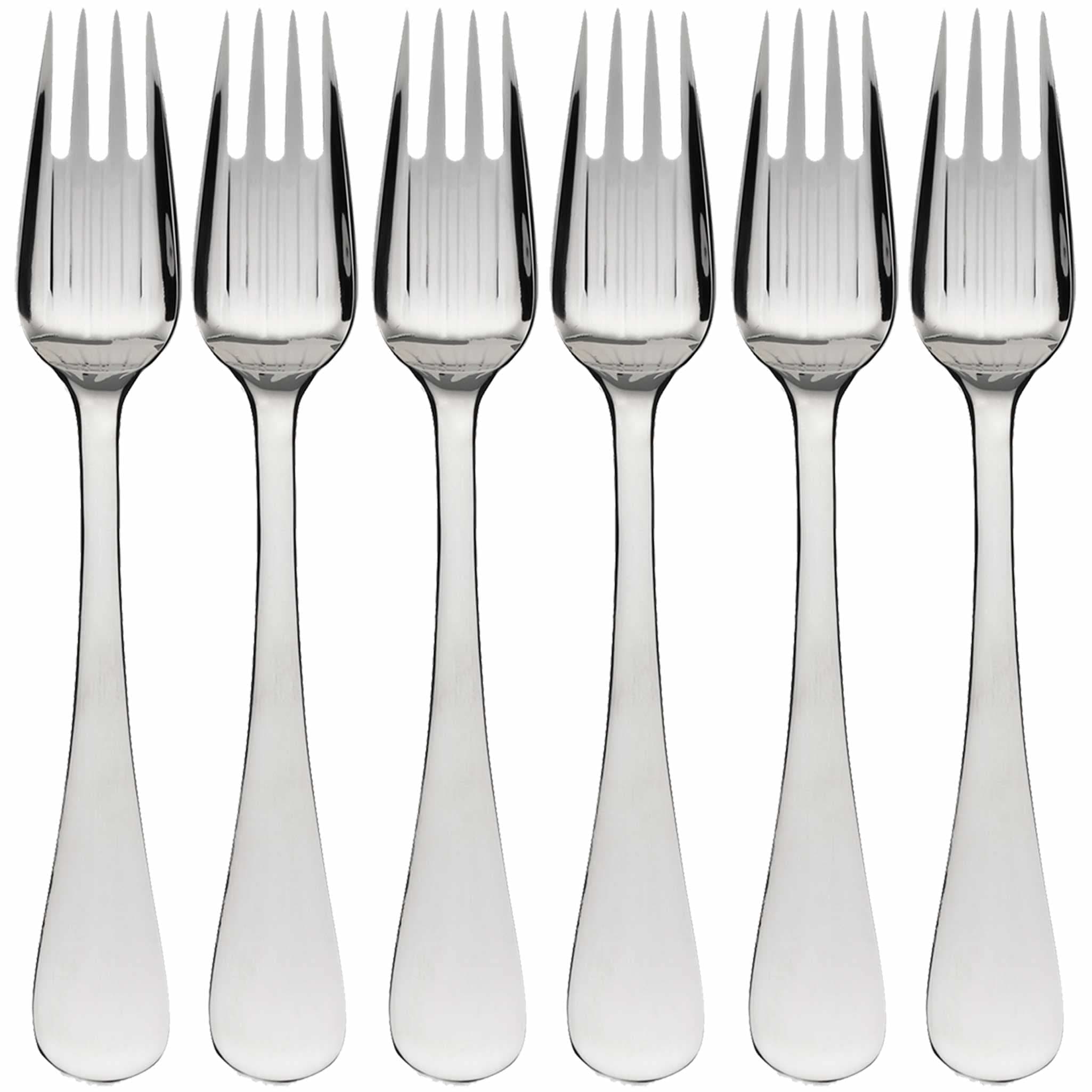IDURGOStainless Steel Rice Forks, 6 Pieces, 20 cm, Restaurant Quality, Dishwasher Safe, Polished
