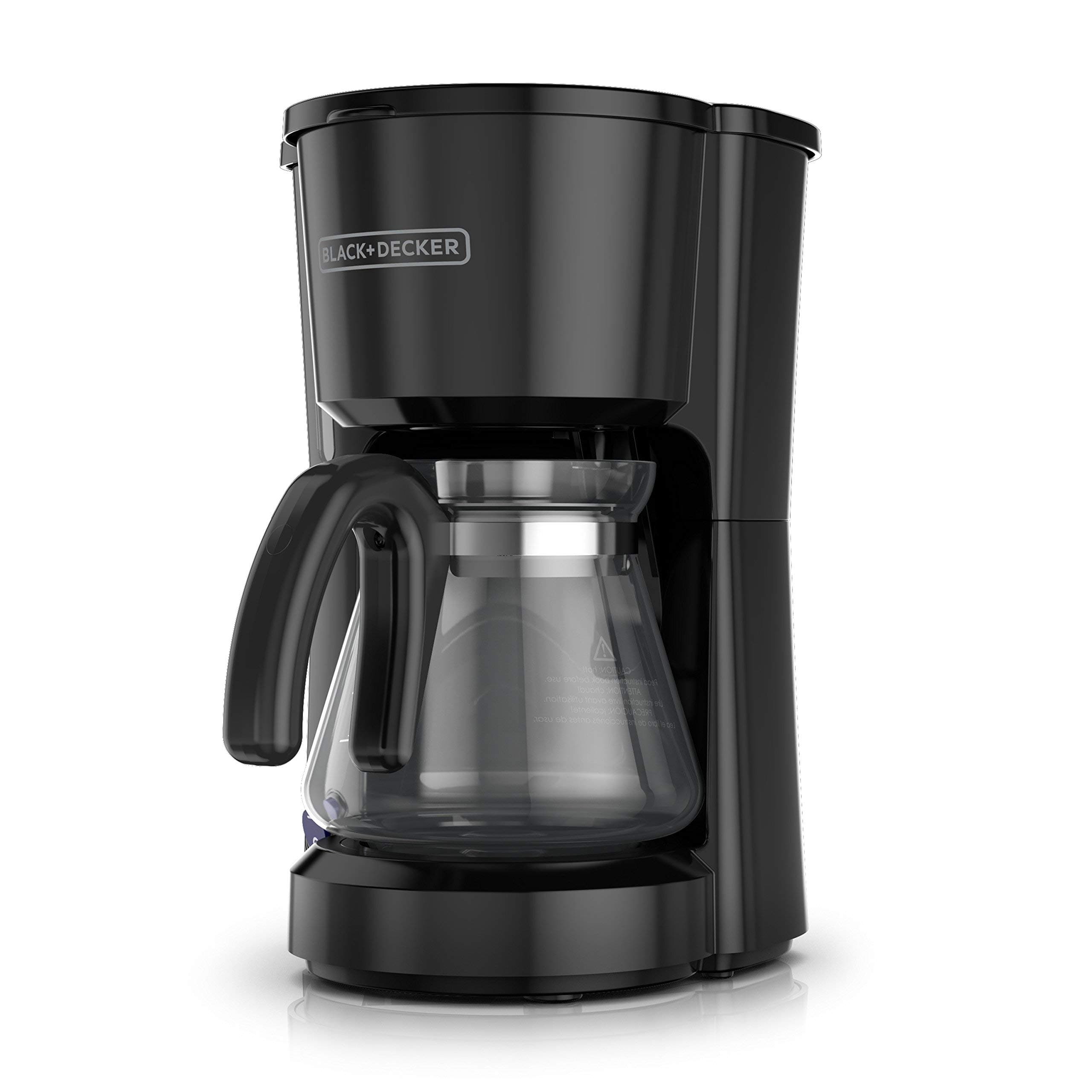 BLACK+DECKER 5-Cup Coffeemaker, Black, CM0700BZ (Renewed)