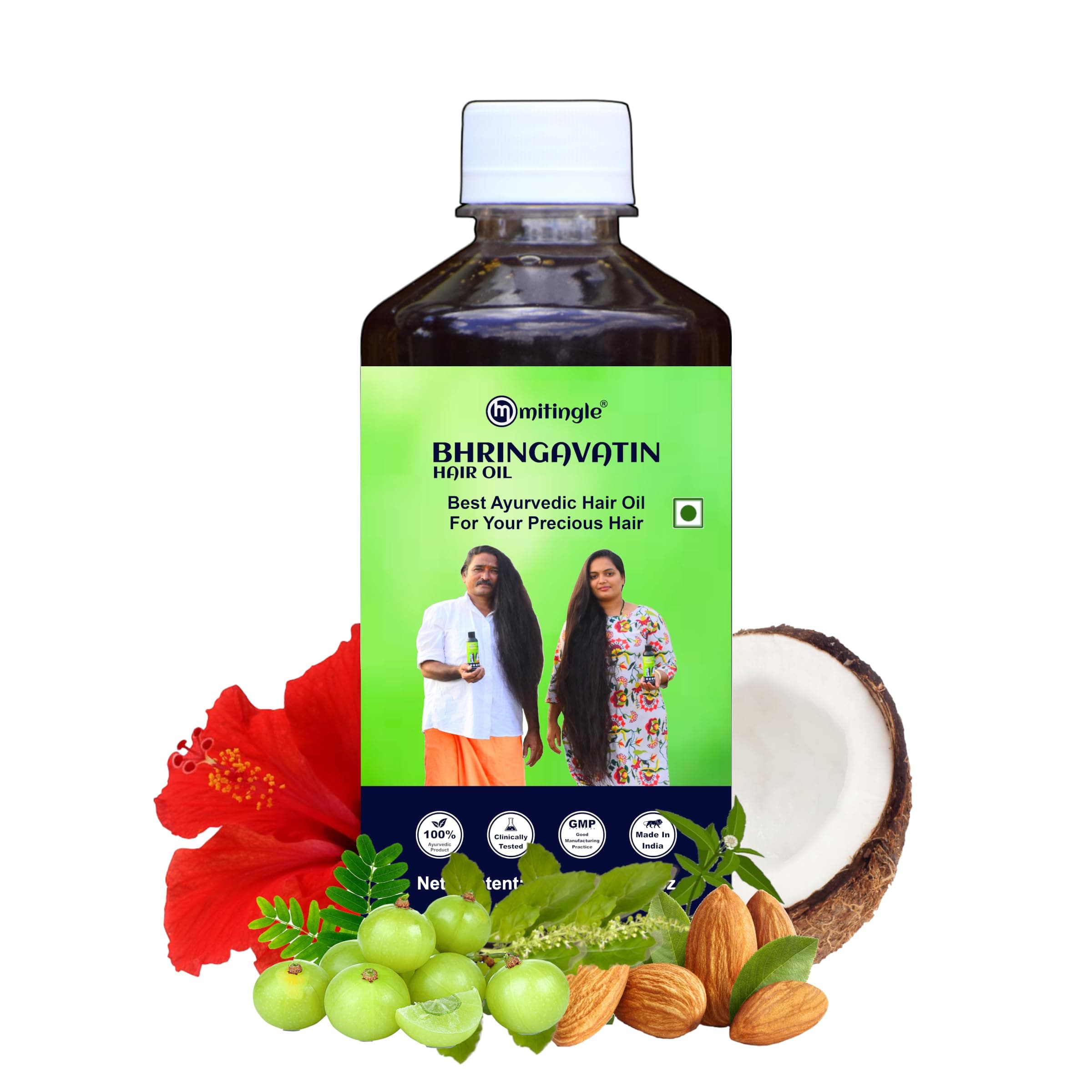 Shivashakthi Adivasi Bhringamalaka Herbal Hair Oil 300ml, Natural Herbs And Roots Oil, No Side Effects (Pack Of 1)