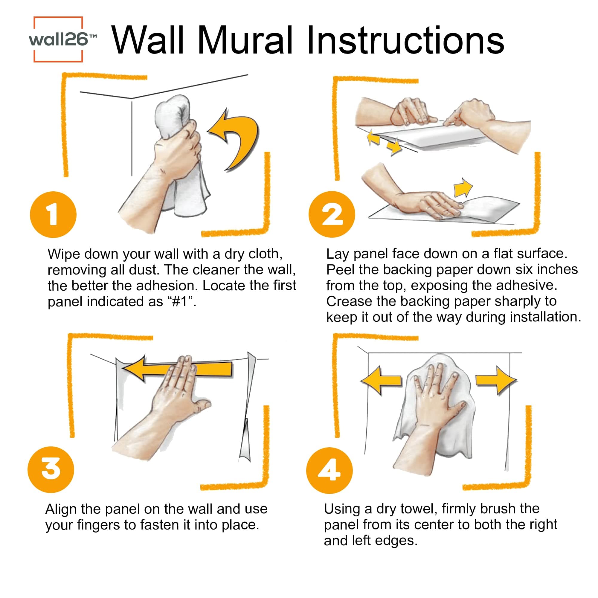 wall26 Removable Wall Sticker/Wall Mural Spray Paint Neon Cartoon Brick Wall City Graffiti & Street Art Cityscape Digital Art Realism Urban Edgy for Living Room, Bedroom, Office - 100x144 inches