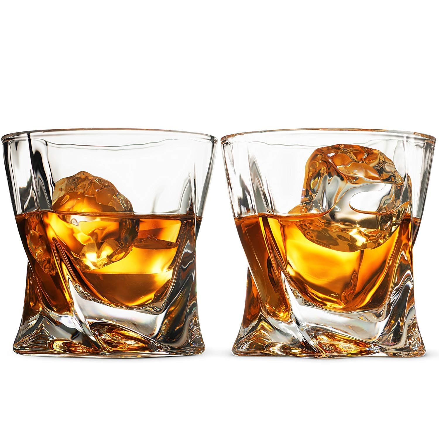 Glass Whiskey Glass - 2 Pieces, Clear, 360 ml