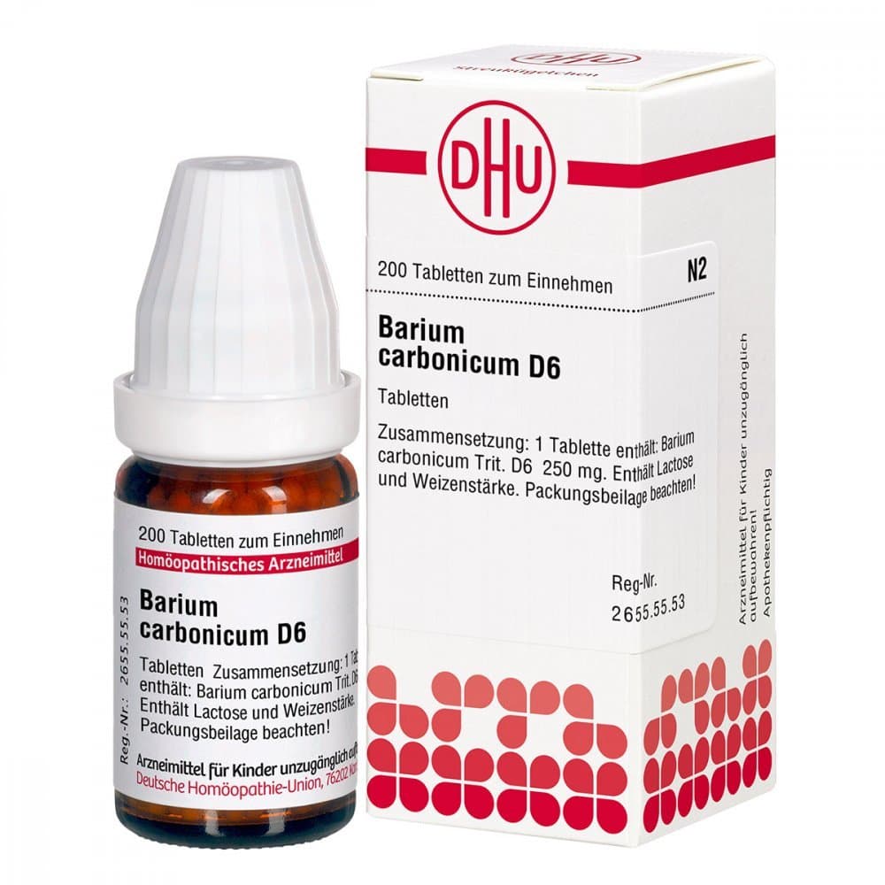 Barium Carbonicum D 6 Tablets 200 St
