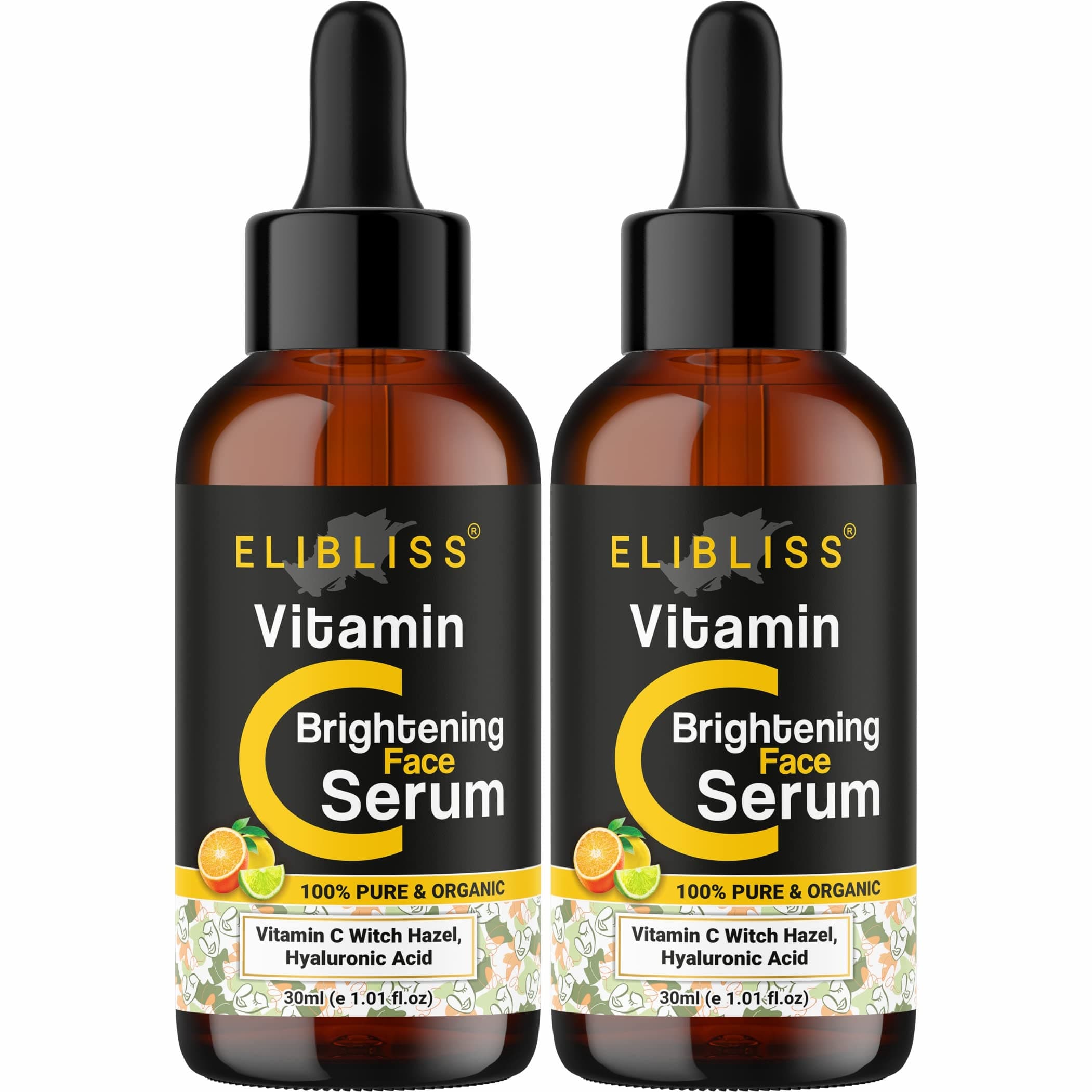 Vitamin C Skin Clearing Serum For Brightening, Anti-Aging Skin Repair, Dark Circle 30 ml (30 ml, Pack of 2)