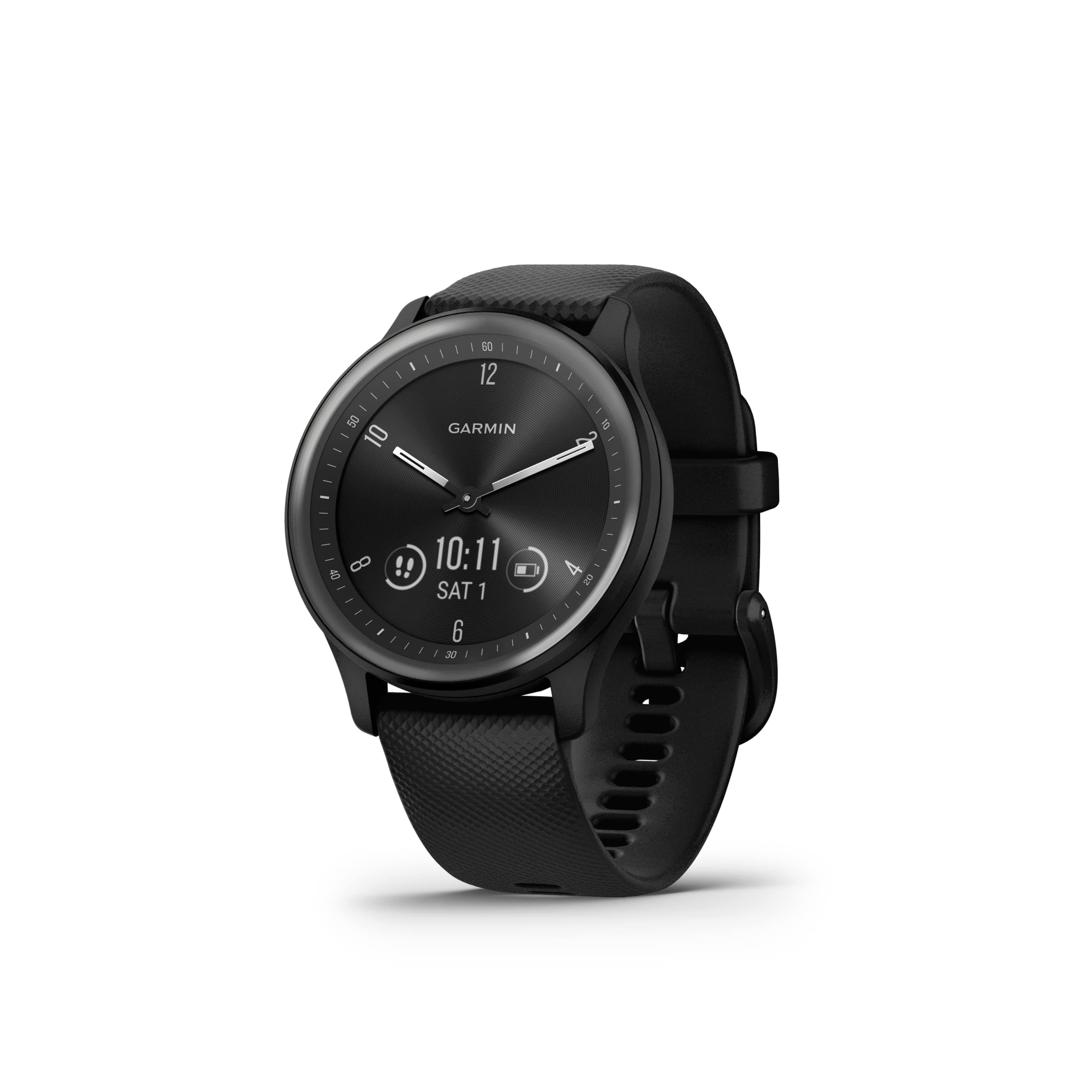vívomove Sport, 40mm Hybrid Smartwatch with Health and Fitness functions, Hidden Touchscreen Display and up to 5 days battery life, Black