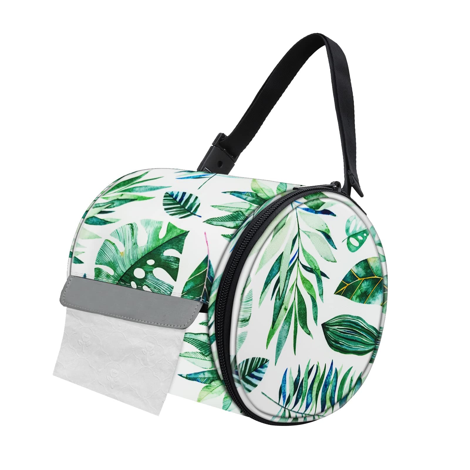 Hainging Toilet Paper Holder Waterproof Roll Tissue Holders Cat Dog Proof Toilet Paper Storage Bag with Adjustable Strap Portable Roll Paper Cover for Camping Bathroom RV Car Travel