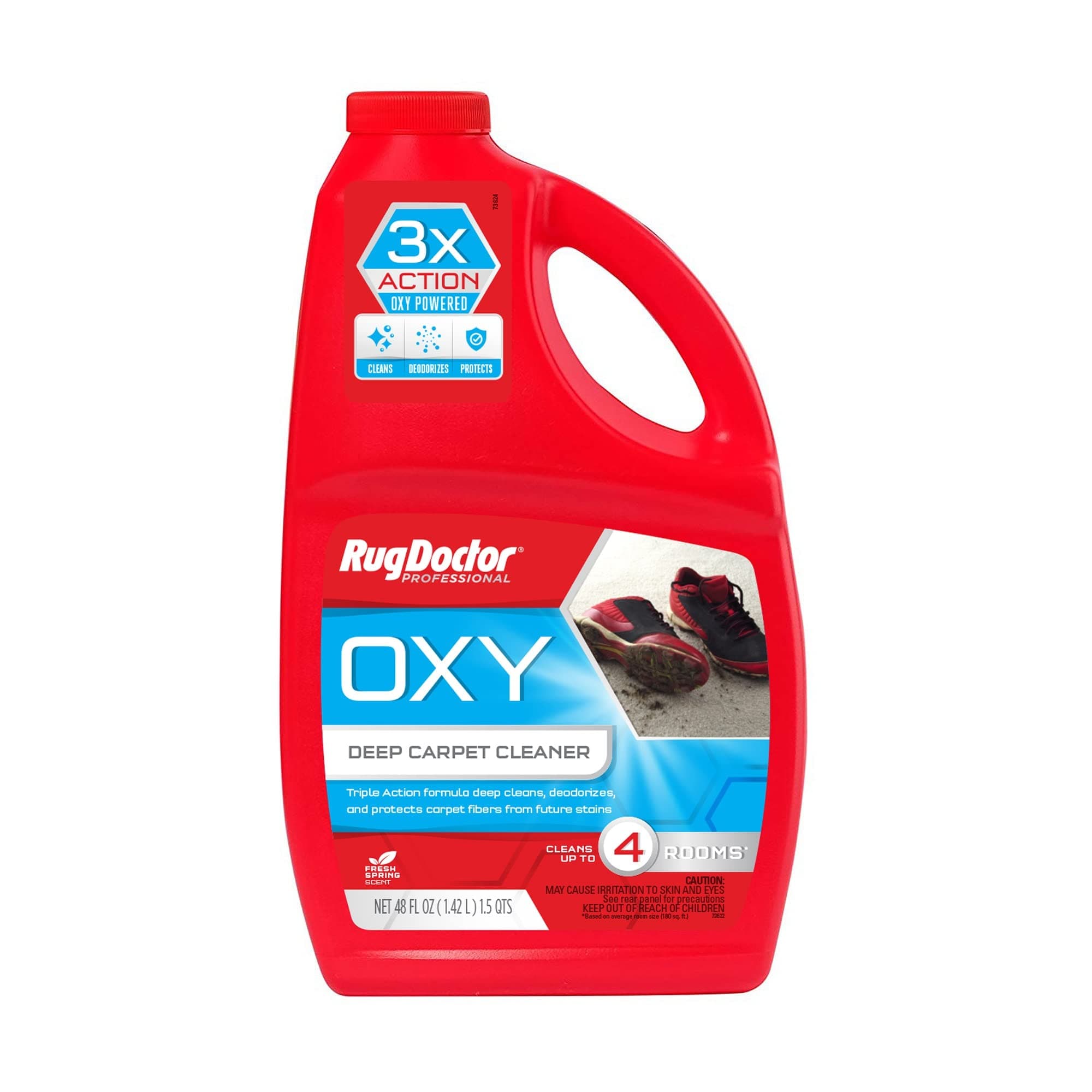 Triple Action Oxy Deep Carpet Cleaner, 48 oz., Deep Cleans, Deodorizes, & Protects, Concentrated, Professional-Grade, 3X Action Formula