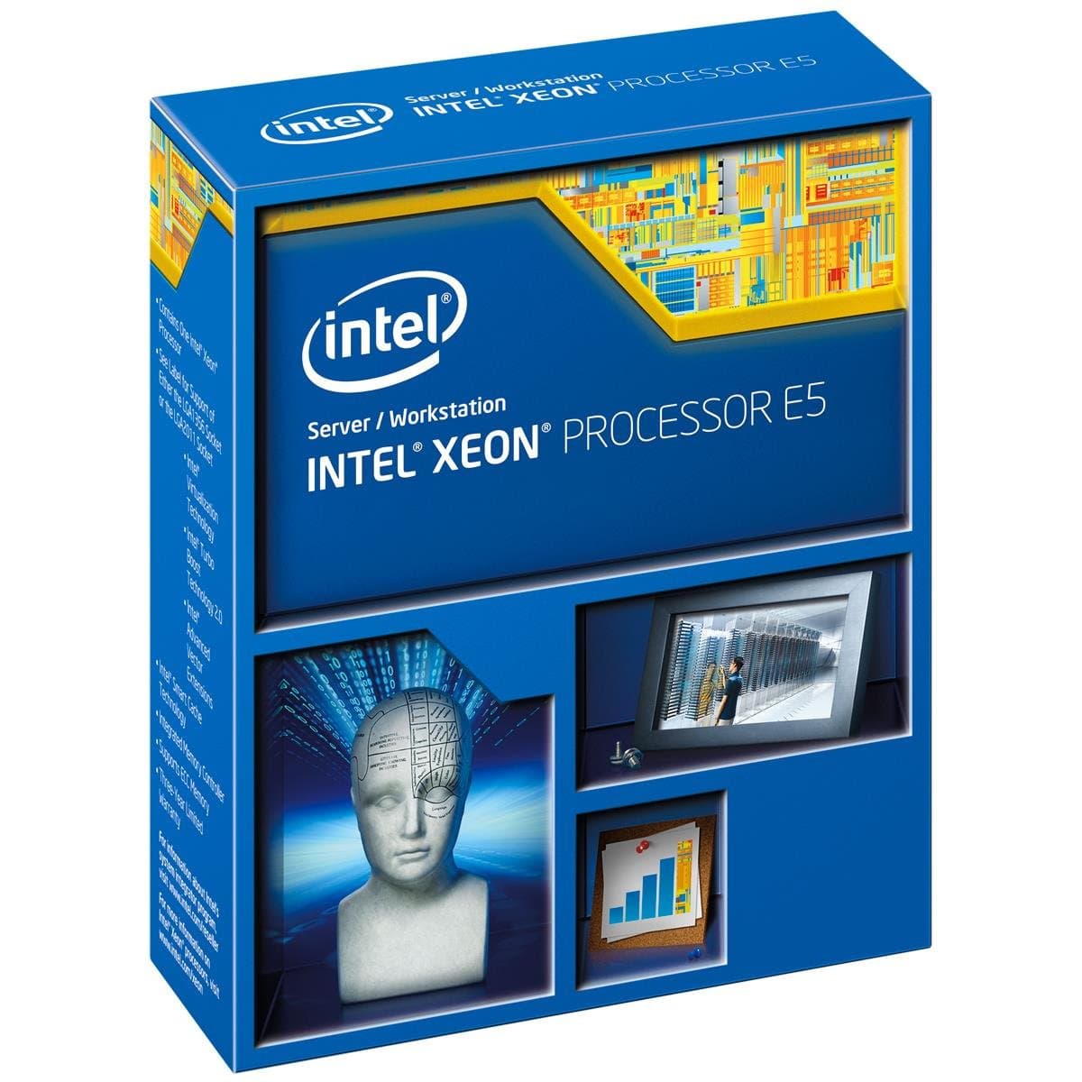 Intel Xeon E5-2640 v3 Eight-Core Haswell Processor 2.6GHz 8.0GT/s 20MB LGA 2011-v3 CPU w/o Fan, Retail