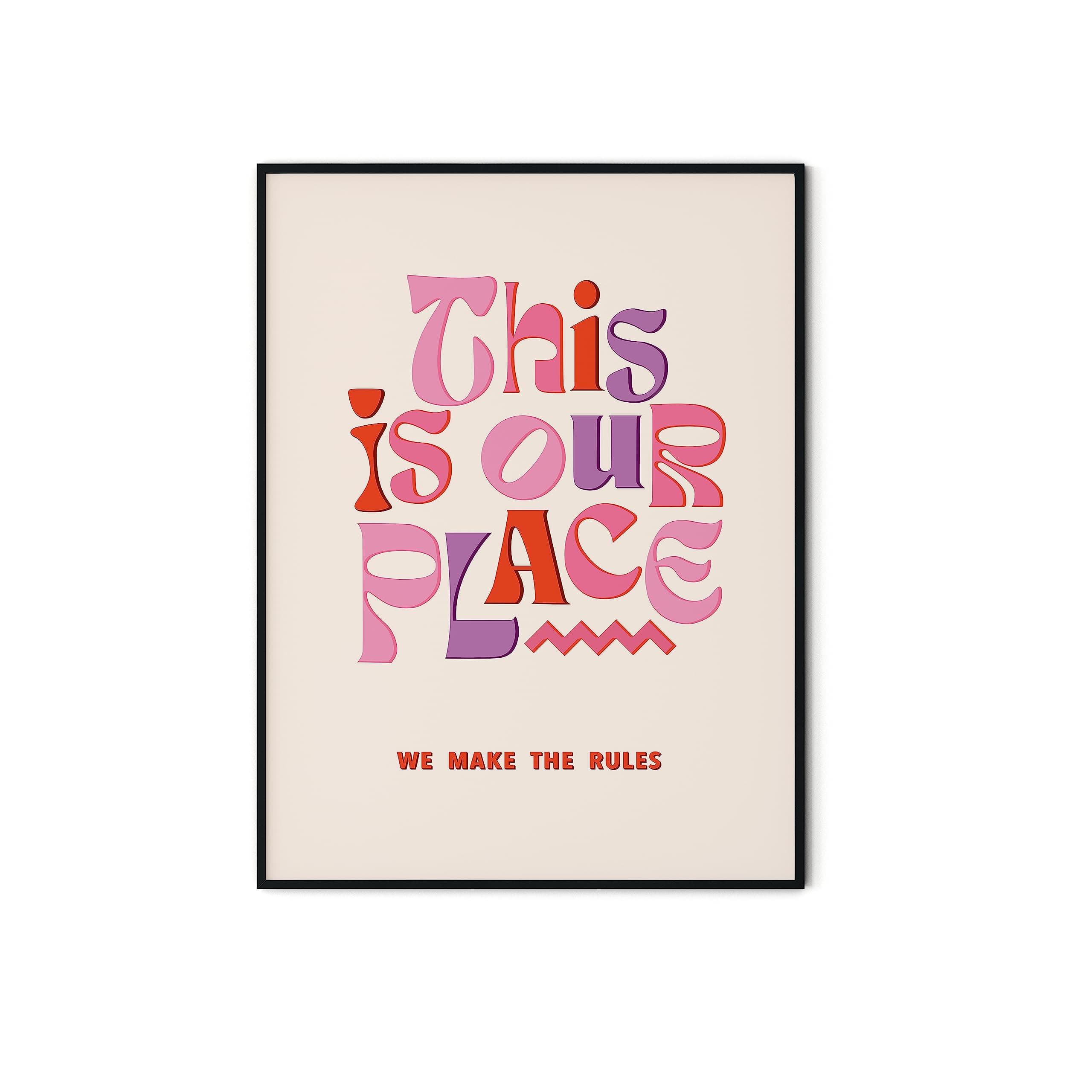 Taylor Room Decor Aesthetic, Lyrics Poster for Bedroom, This Is Our Place Prints, Music Art Wall Decor for Girls, Large Vintage Birthday Decorations. (12" x 16", UNFRAMED)