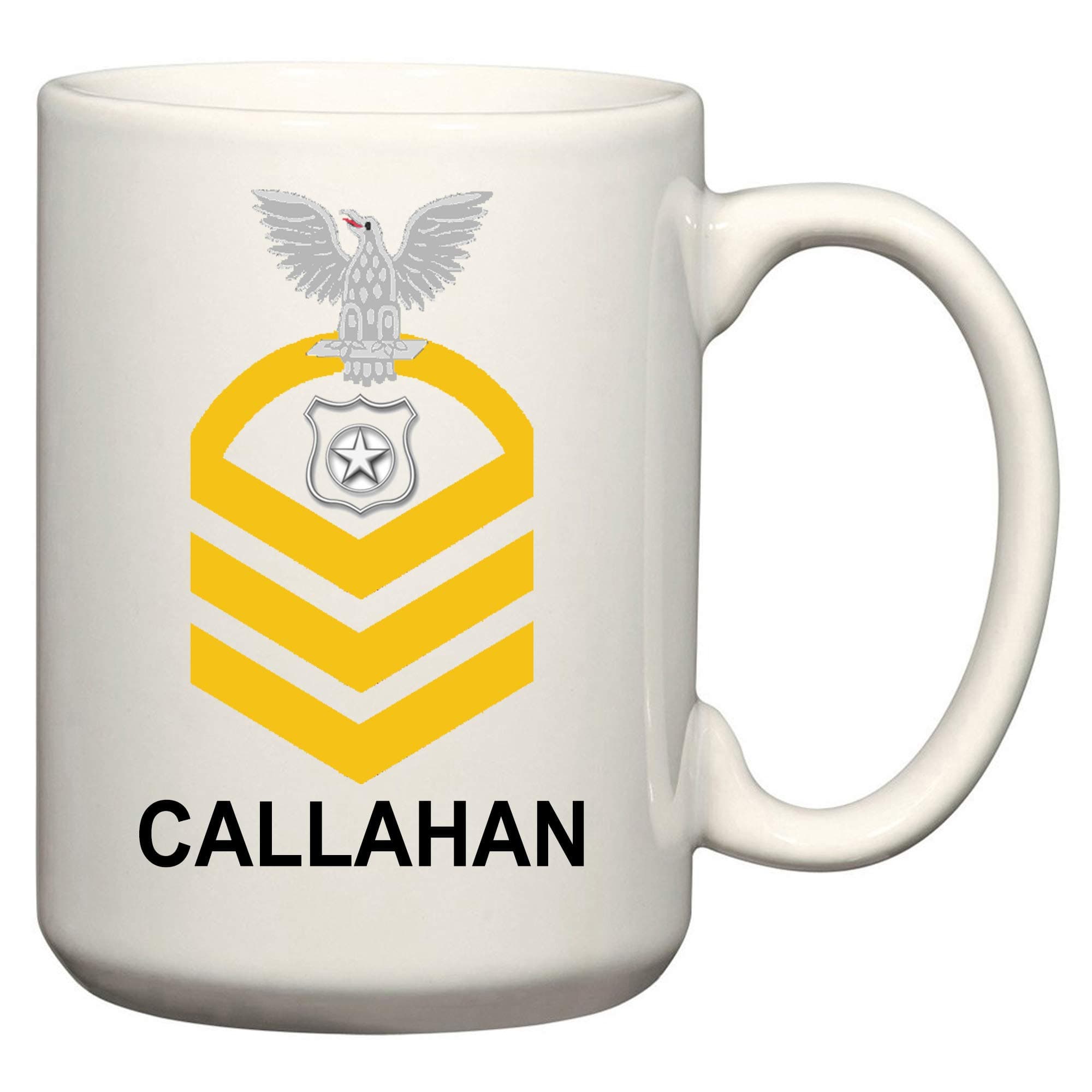 Carpe Diem DesignsCarpe Diem Designs U.S. Navy Customizable Rank Insignia Drinkware Ceramic Coffee/Cocoa Mug and Mason Jars, Made in the U.S.A.