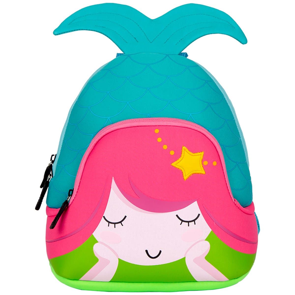 Moonmo Toddler Kids Waterproof Pre School Bag Cute 3D Animal Children School Backpack (Mermaid Blue)
