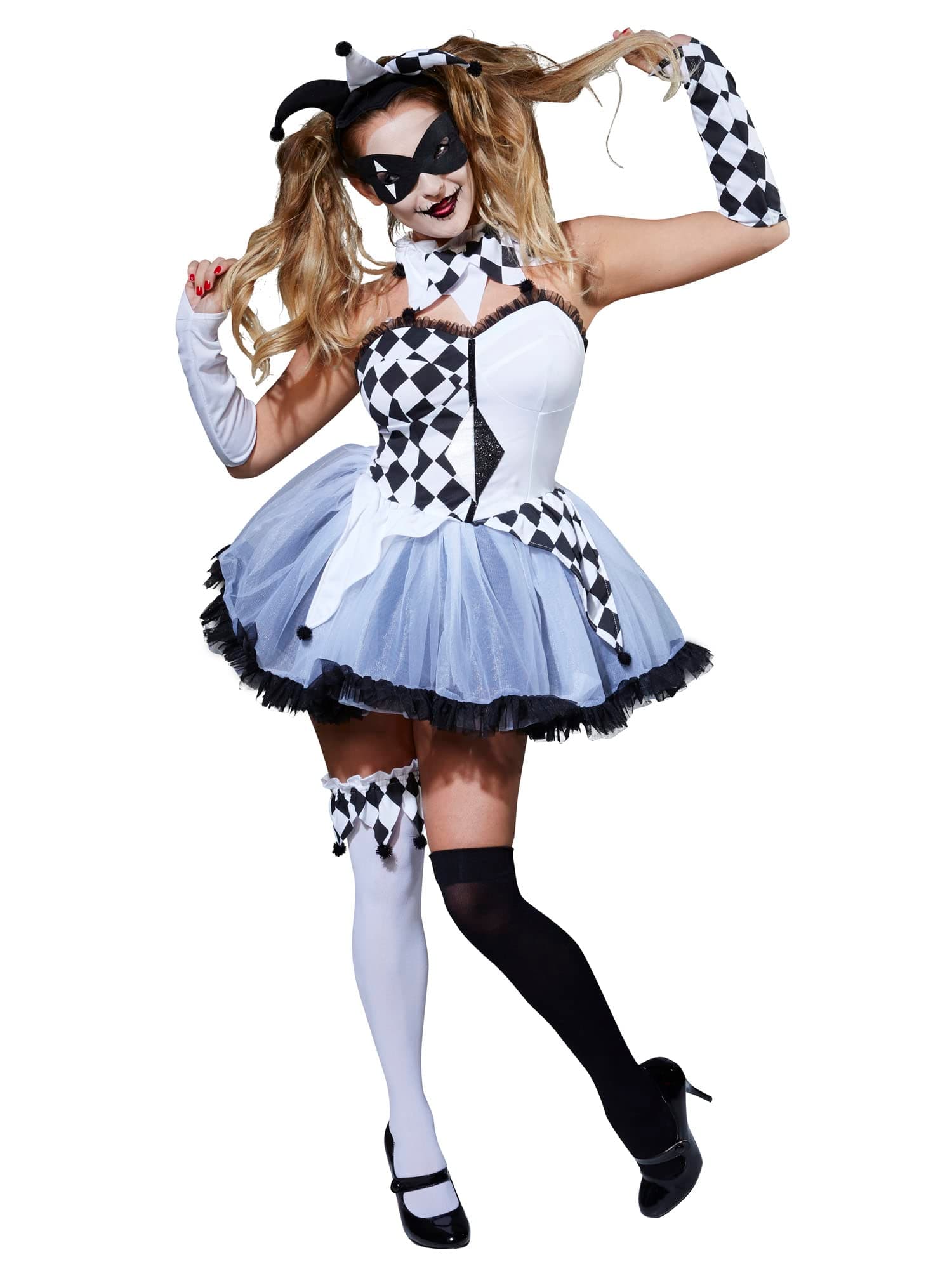 Rubie's Official Jesterella Halloween Circus Costume, Women's Fancy Dress