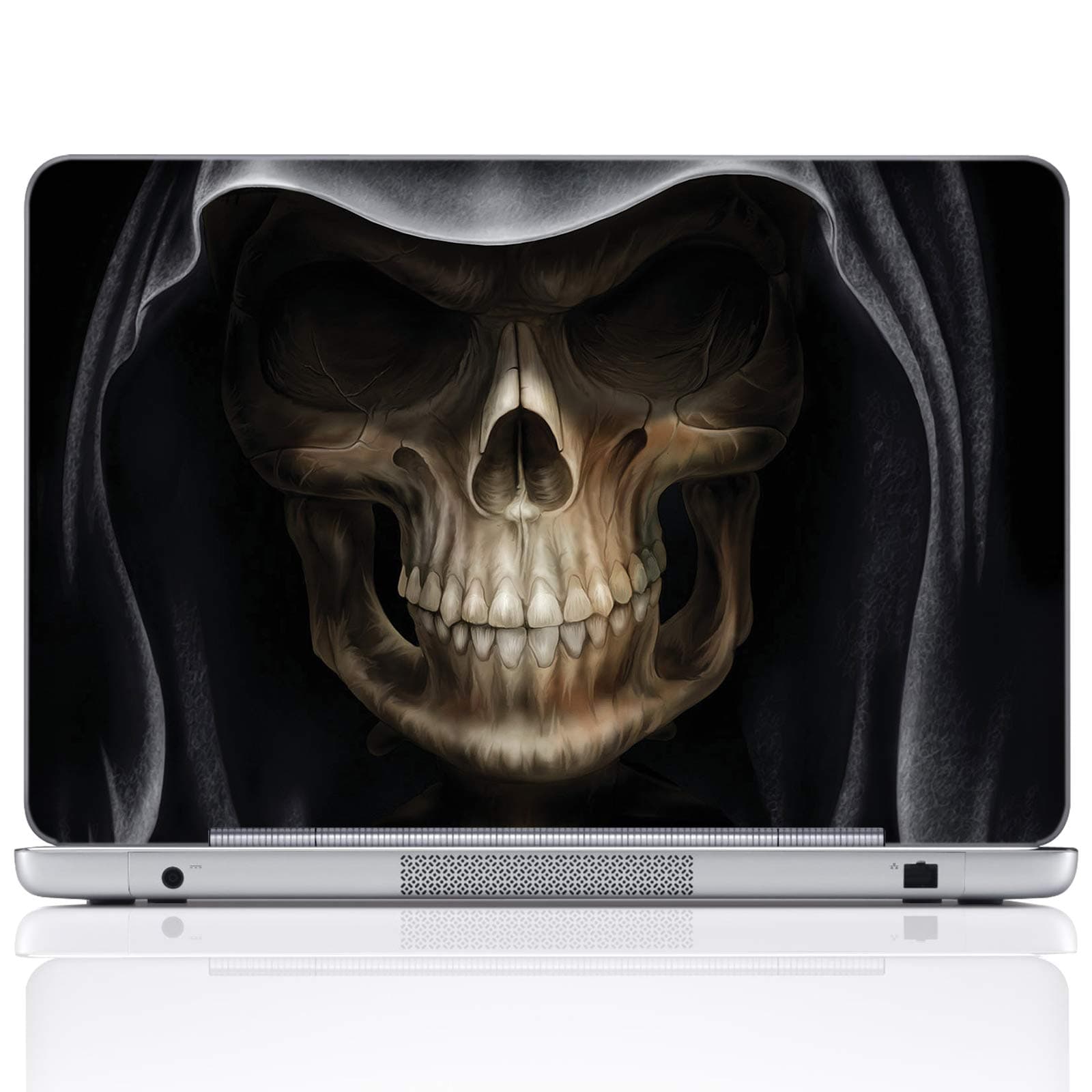 Meffort Inc 15 15.6 Inch Laptop Notebook Skin Sticker Cover Art Decal (Included 2 Wrist pad) - Skull Head