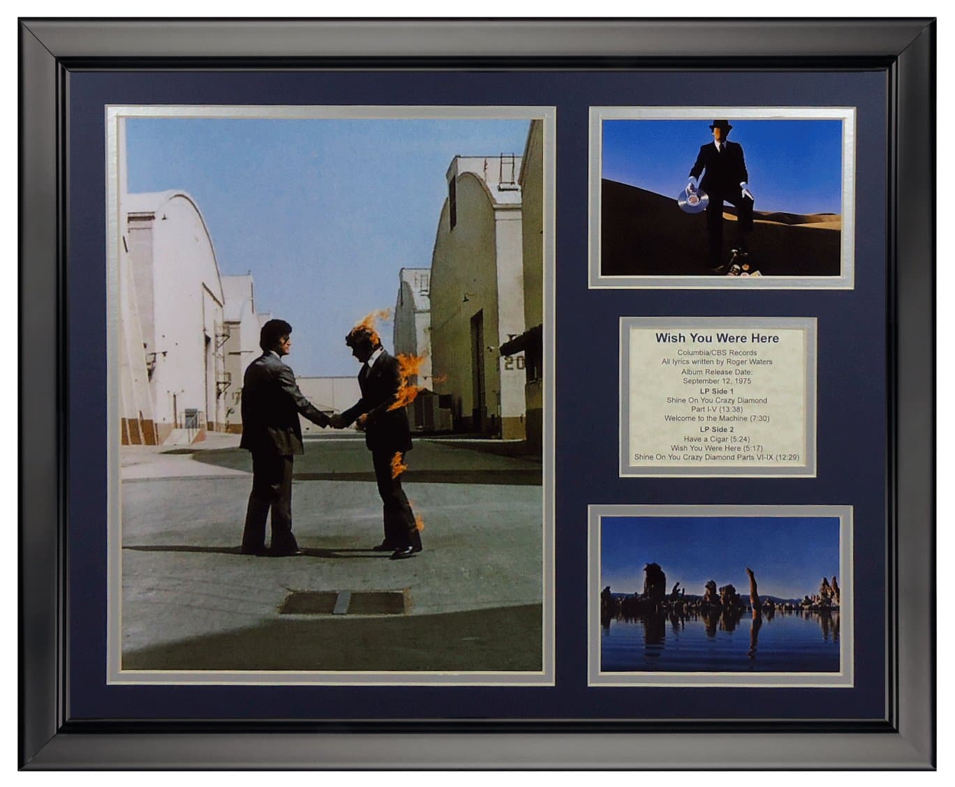 Art of Hollywood Pink Floyd Wish You Were Here, Framed Photo Presentation - 18 x 22 Inches