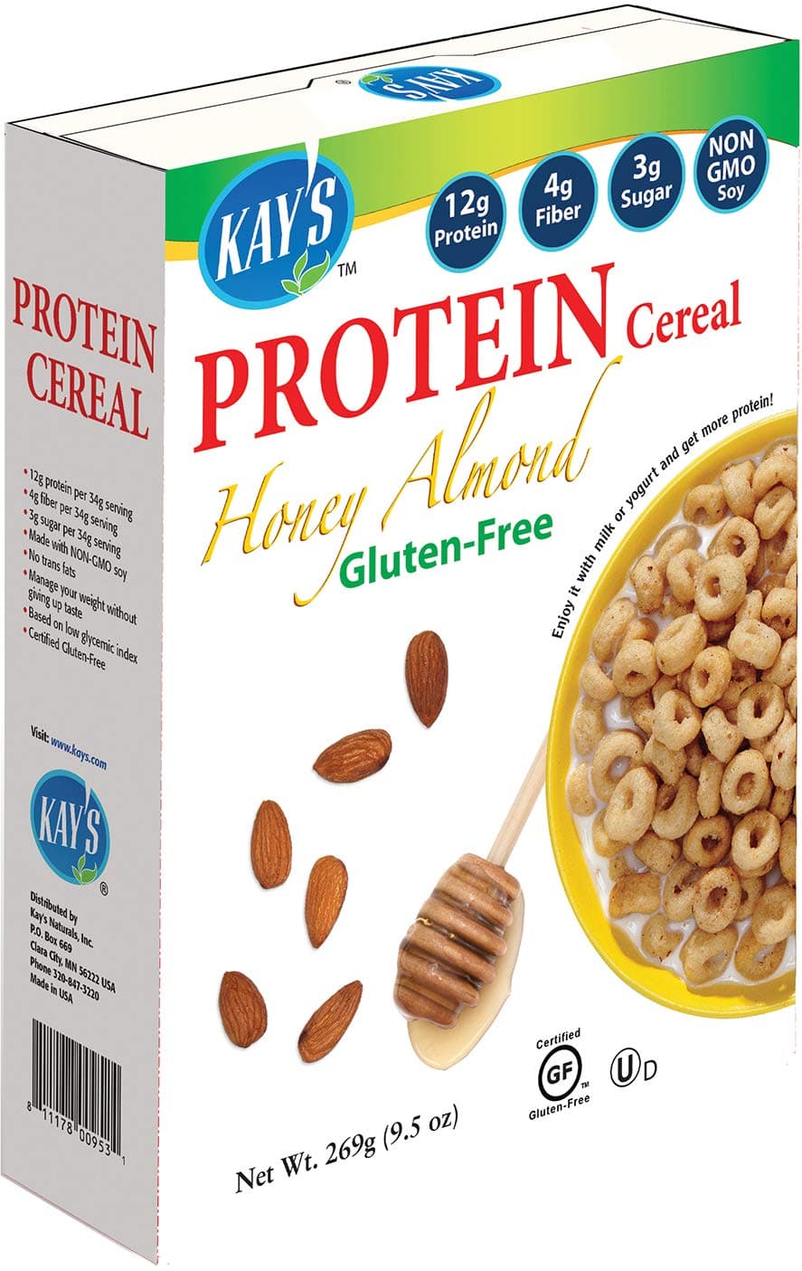 Kay's Naturals Protein Breakfast Cereal, Honey Almond, 9.5 Ounce (Pack of 6)