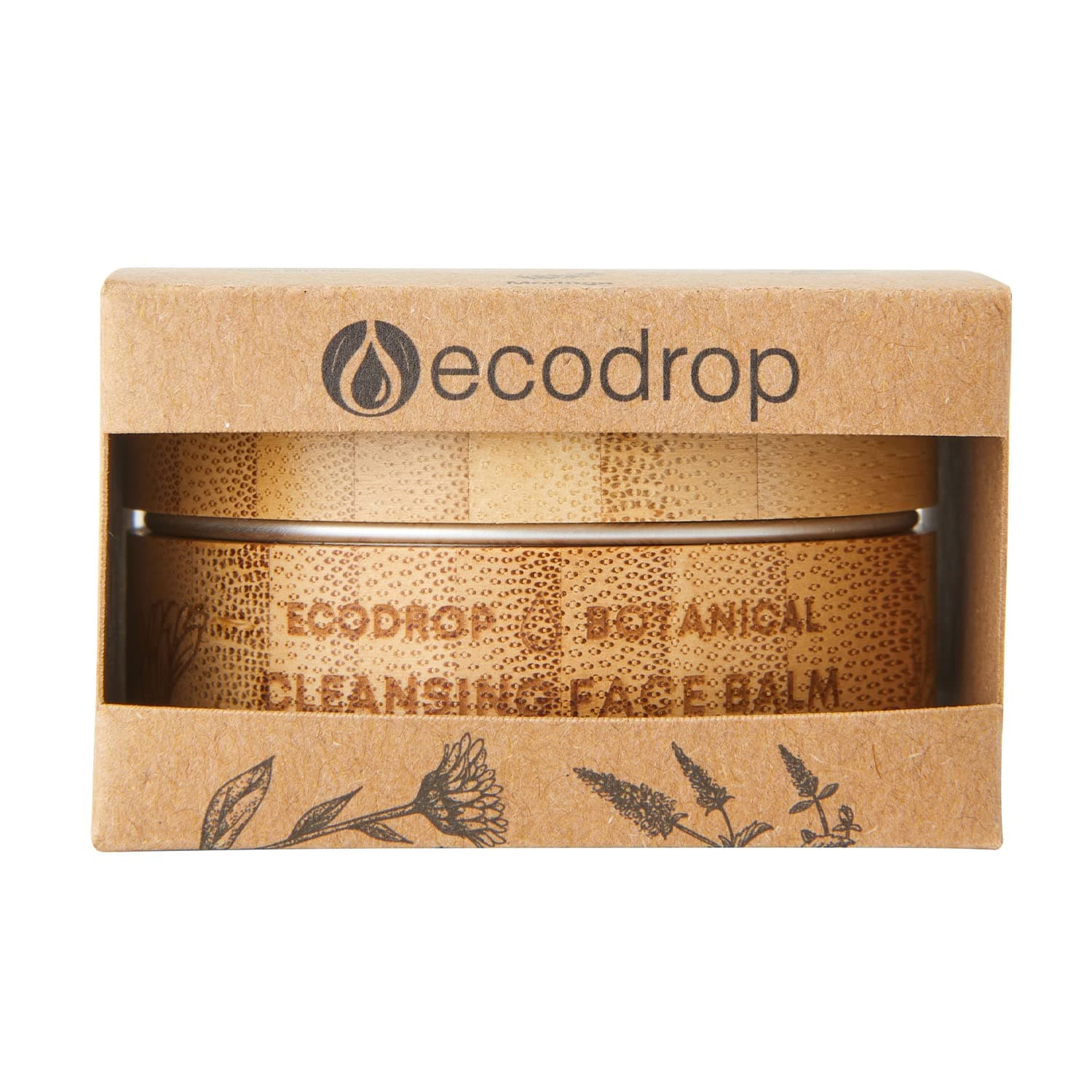 Ecodrop Cleansing Balm and Makeup Remover - 50ml | Sustainable Makeup Remover Balm | Pore-Deep Cleanser | Nourishing Skin Cleansing Balm with Moringa, Rose Geranium, Chamomile & Rosemary Oil | Natural