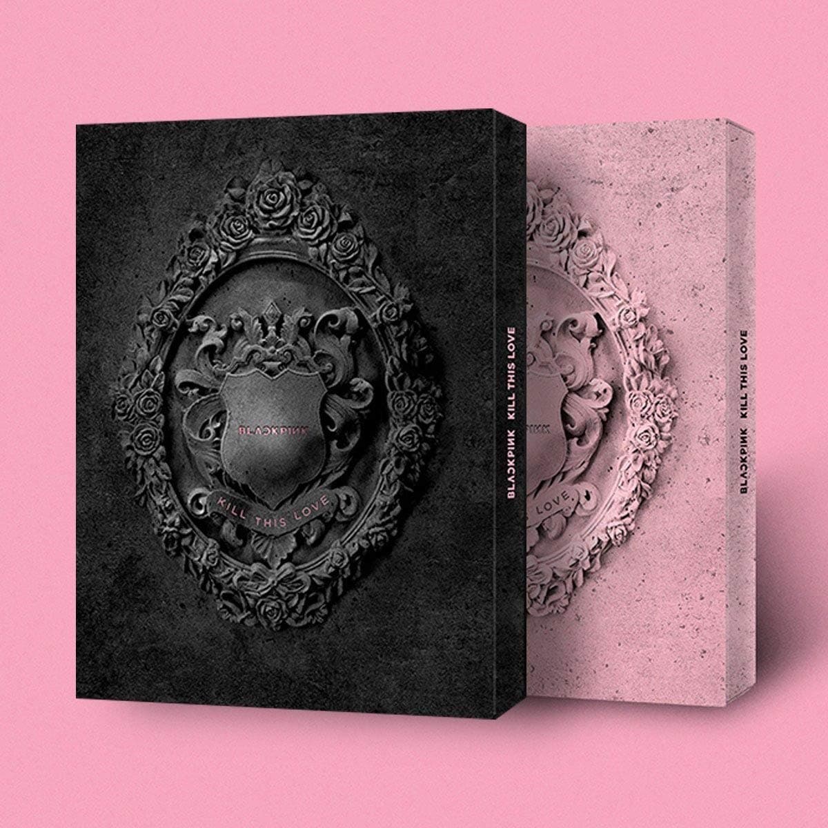 KPOP Blackpink - 2nd Mini Album [Kill This Love] (Black+Pink Ver. Set) CD + Polaroid Photocard + Sticker Set + Lyrics Book + Photocards + Photobook + On Pack Poster + Folded Poster + Extra Photocards
