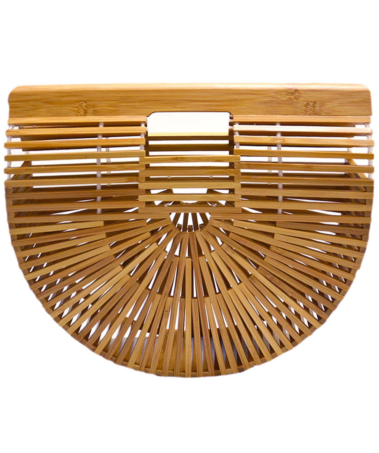 Miuco Womens Bamboo Handbag Handmade Large Tote Bag Straw Beach Bags Beach Purse Size