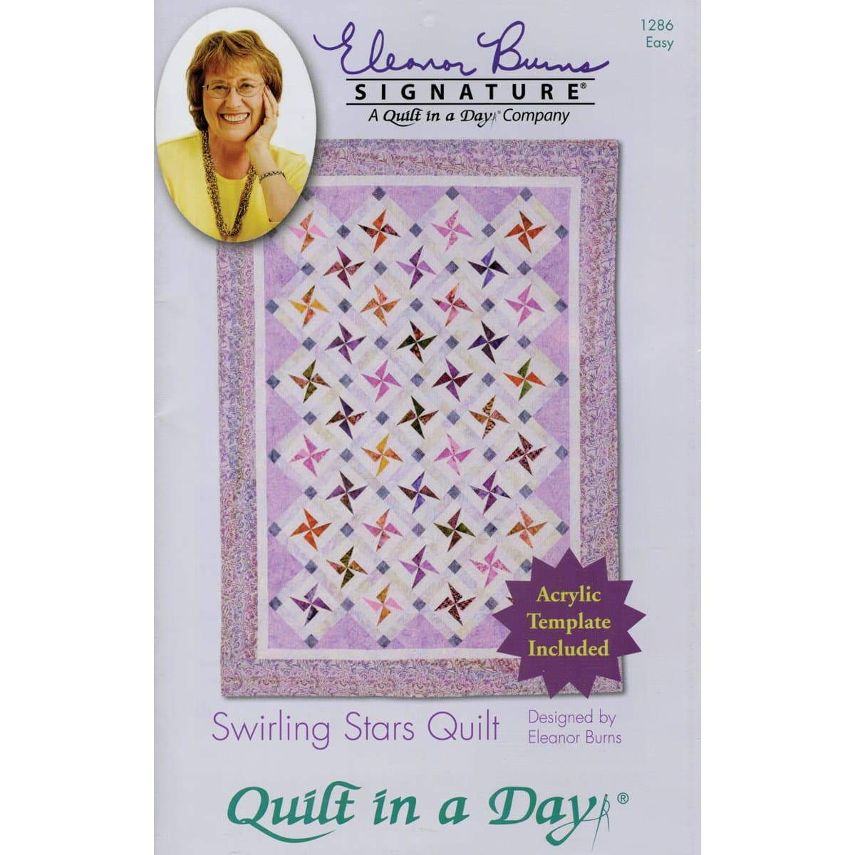 Quilt in a Day Eleanor Burns Patterns Swirling Stars Quilt