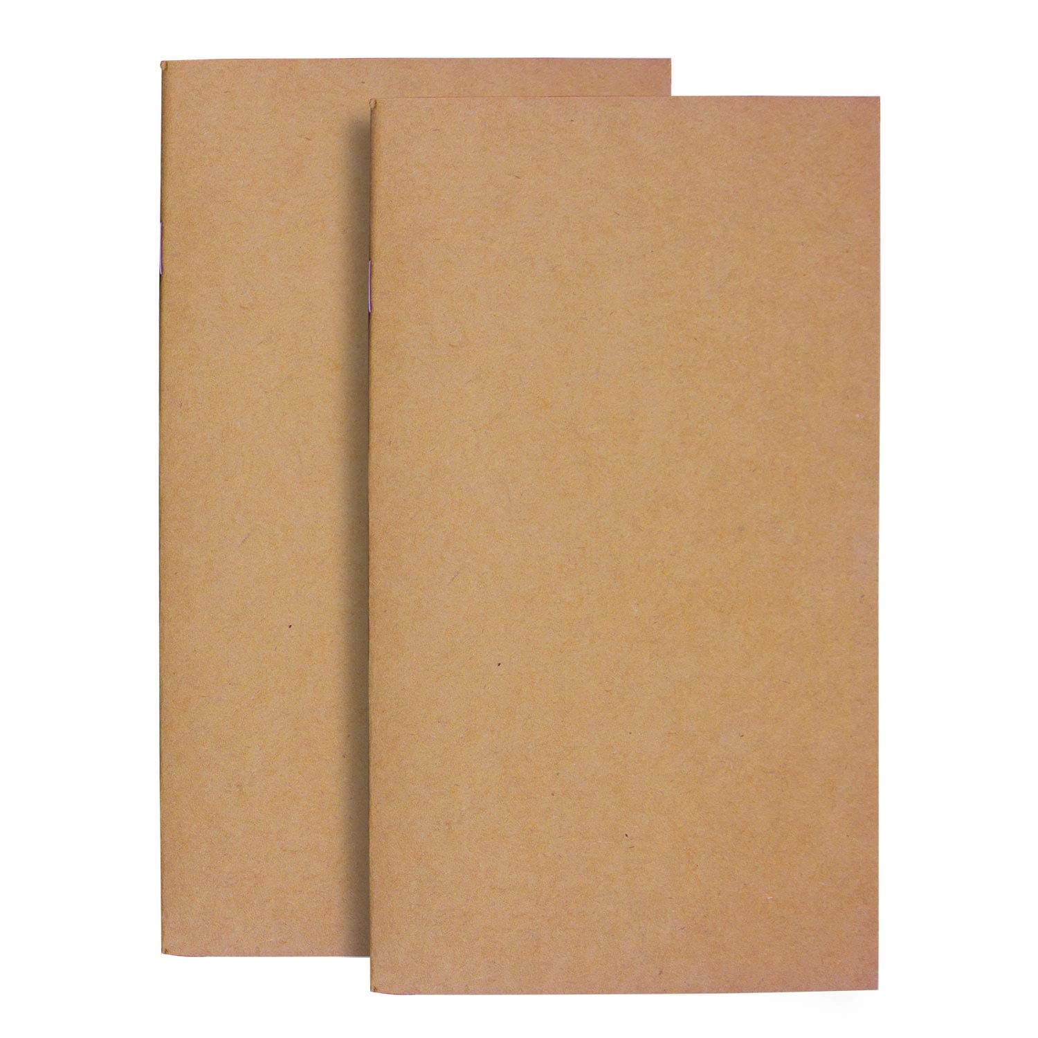 Traveler's Journal Notebook Refill Inserts, Lined & Plain Journal Refills Paper for Leather Travel Journals, Diary and Planners, 80 Sheets (160 Pages)/ 2Pack, 10.5x19 cm