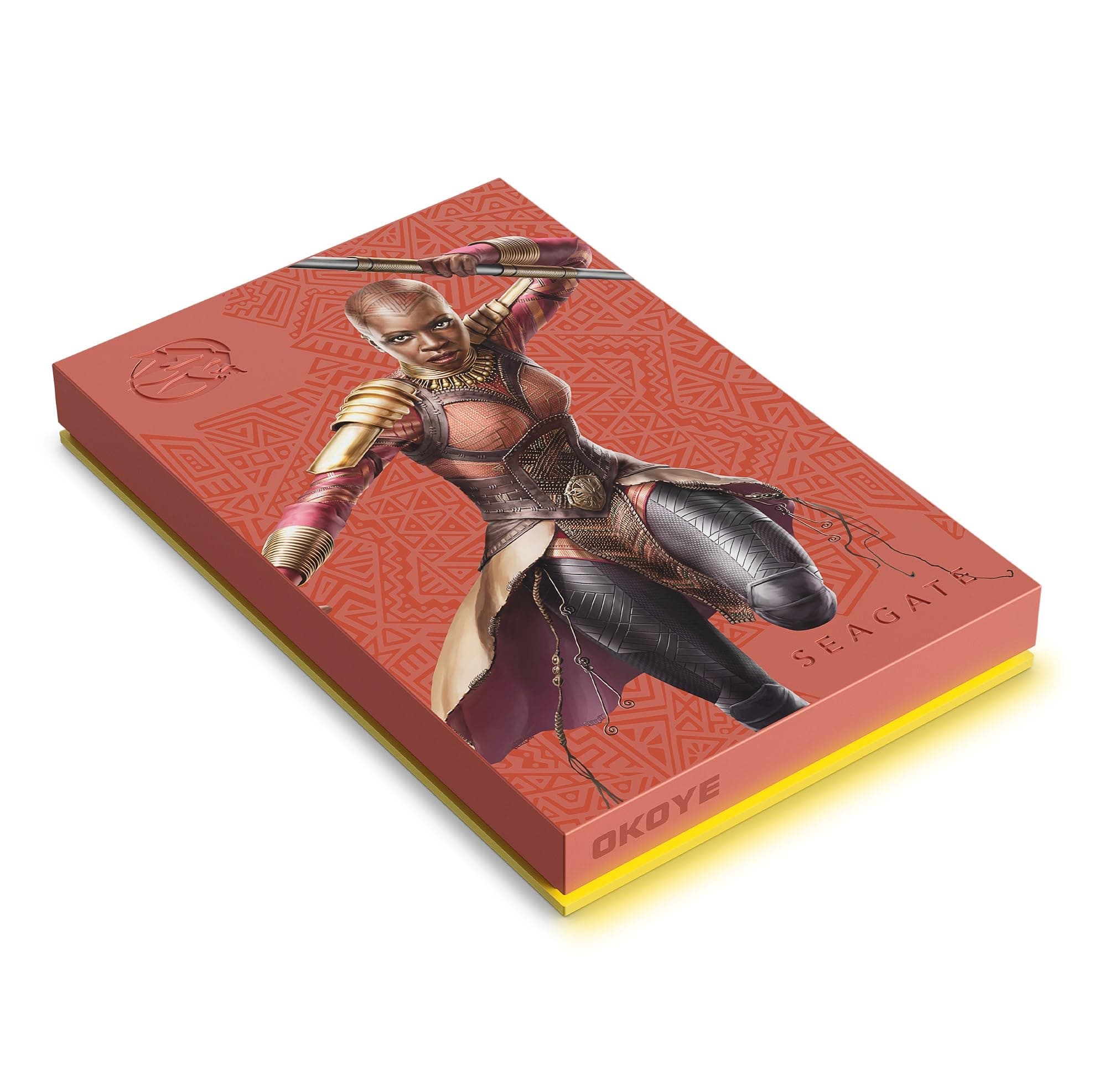 Seagate Okoye SE FireCuda External HDD - USB 3.2, Customizable RGB LED Yellow, Works with PC, Mac, PlayStation, and Xbox, 1-yr Rescue Services (STLX2000403)