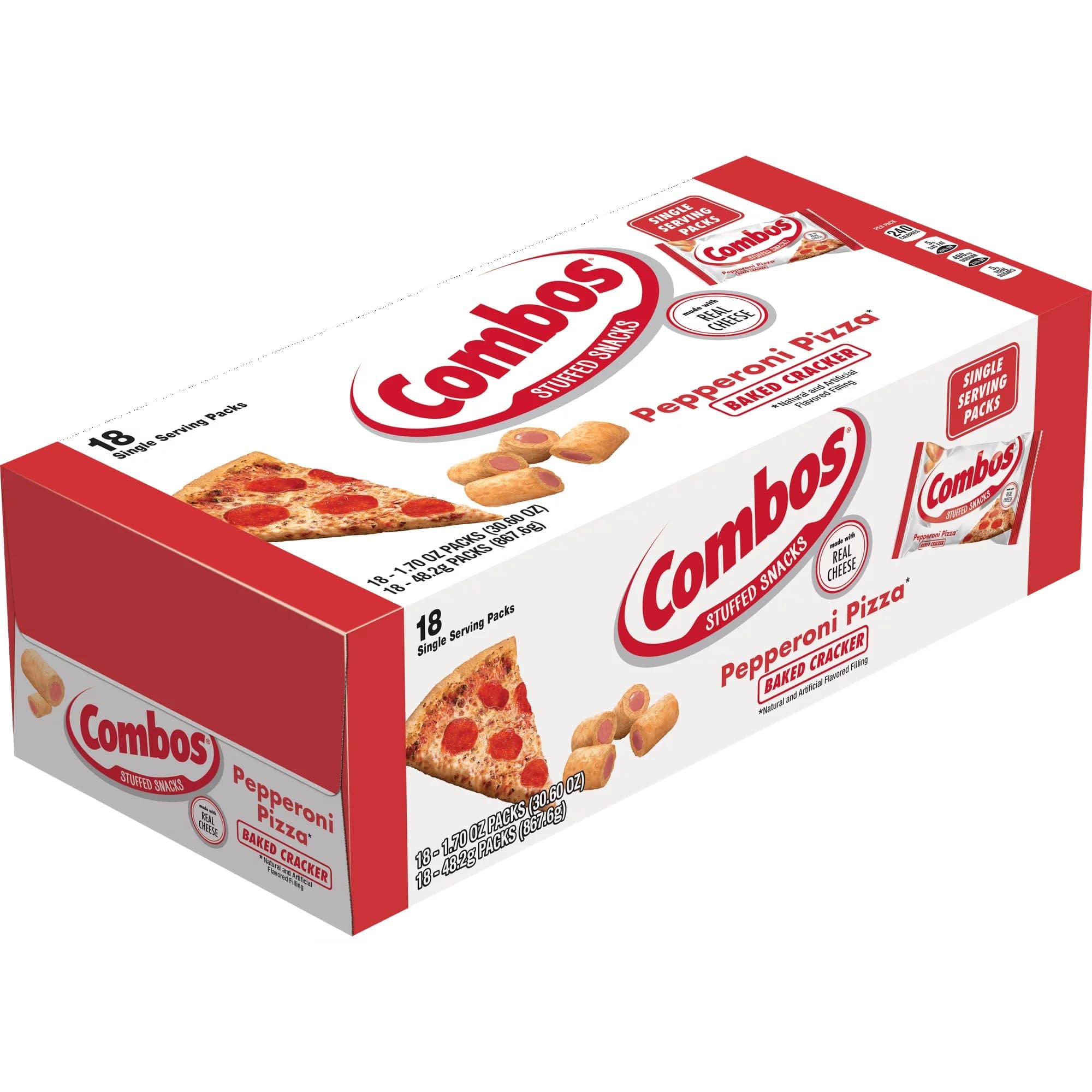 CombosPepperoni Pizza Cracker, 18 Count (COOKIE&CRACKER - SNACK SIZE)