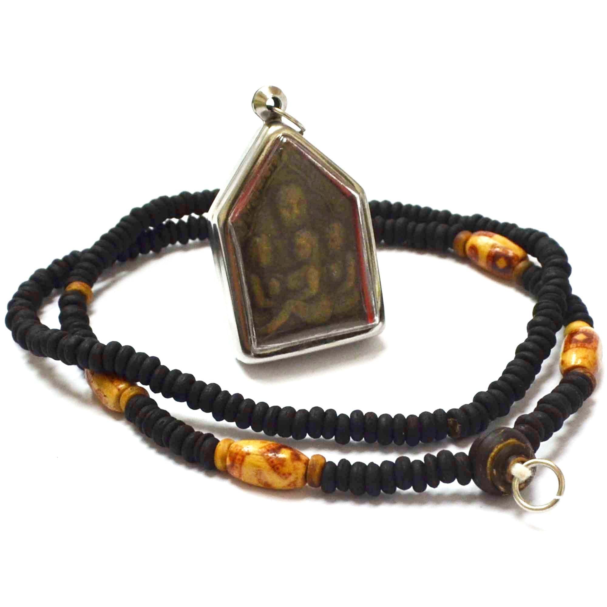 Jewelry Amulets in Love Attraction Pendants Phra Khun Paen with 3 Women Lp.chuan Taaee Temple