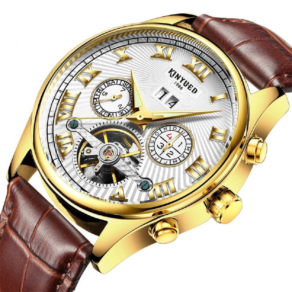 Multi-functional automatic mechanical men's watch luminous