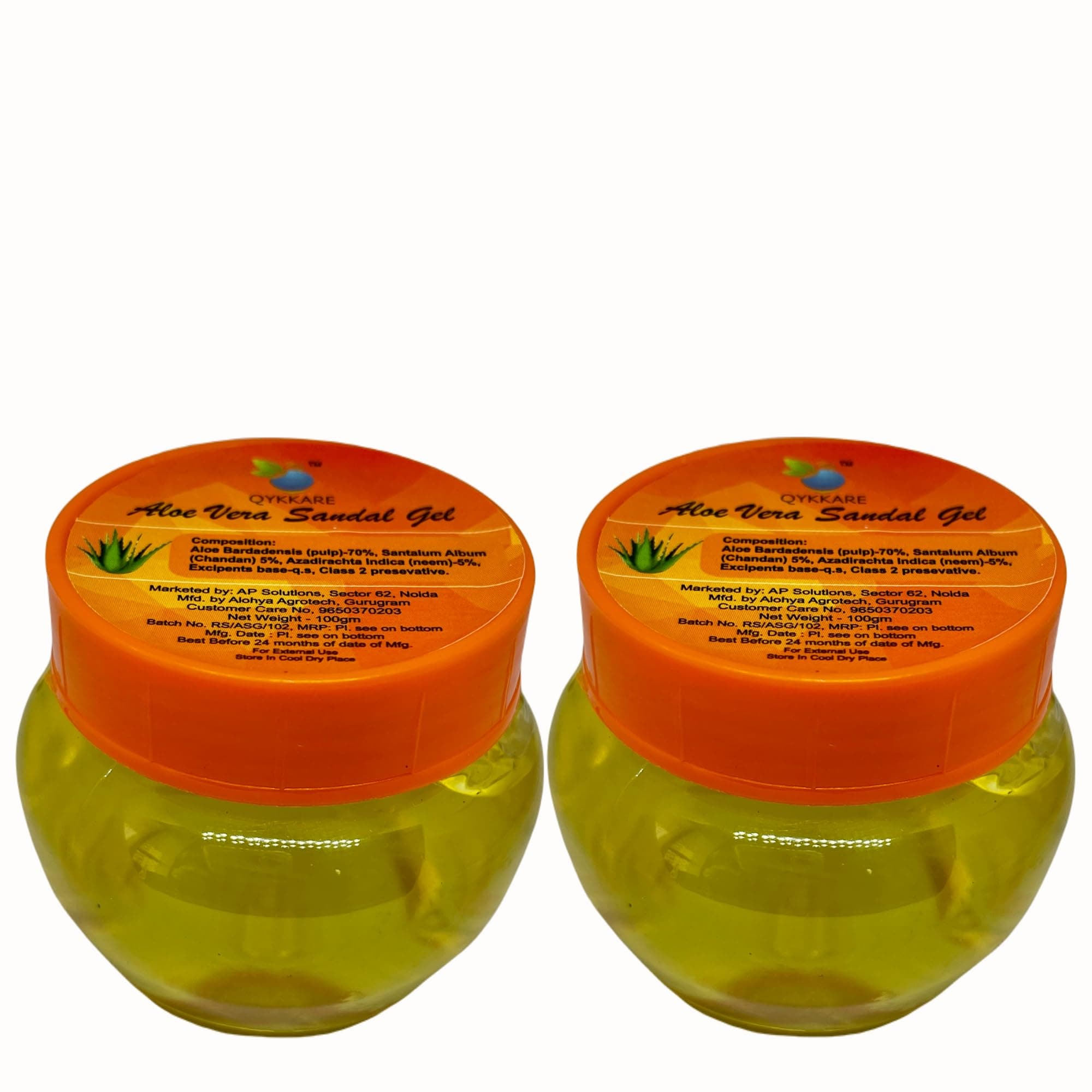 Aloe Vera Sandal Gel - 200gm (100gm X 2)
