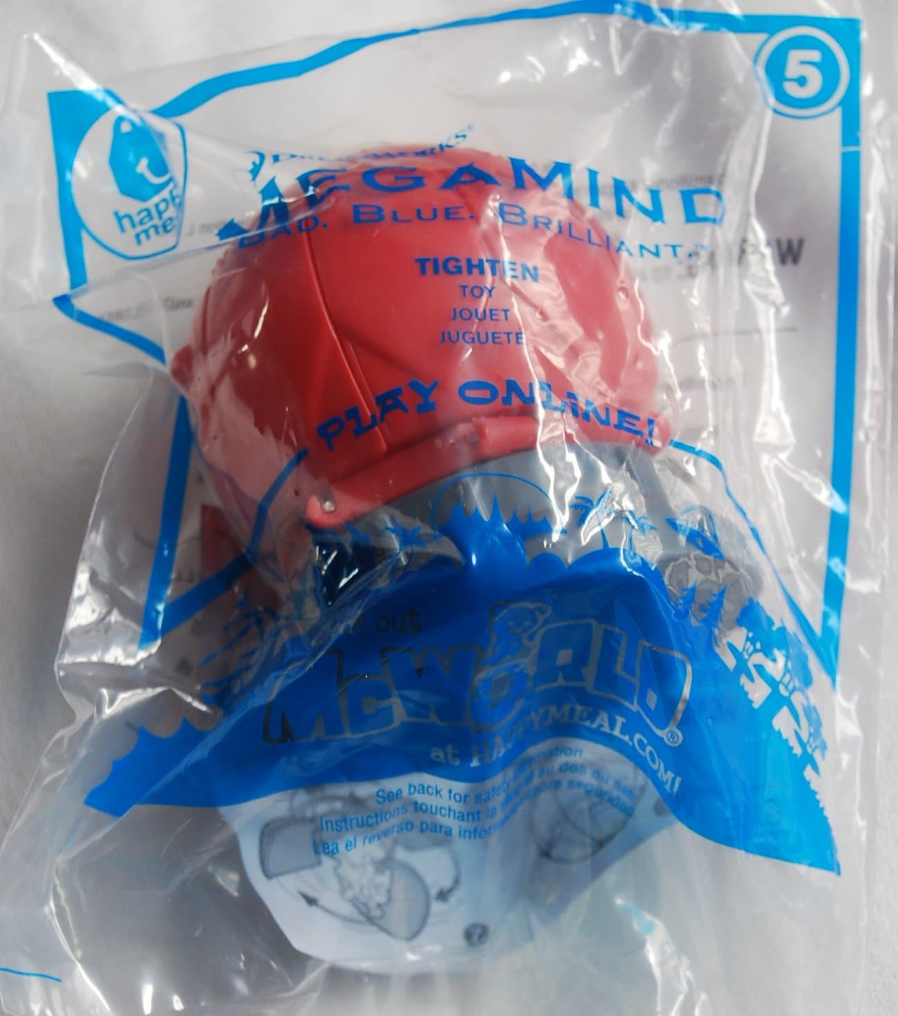 McDonalds Happy Meal Toy Megamind Bad, Blue, Brilliant, Tighten #5 Vintage 2010