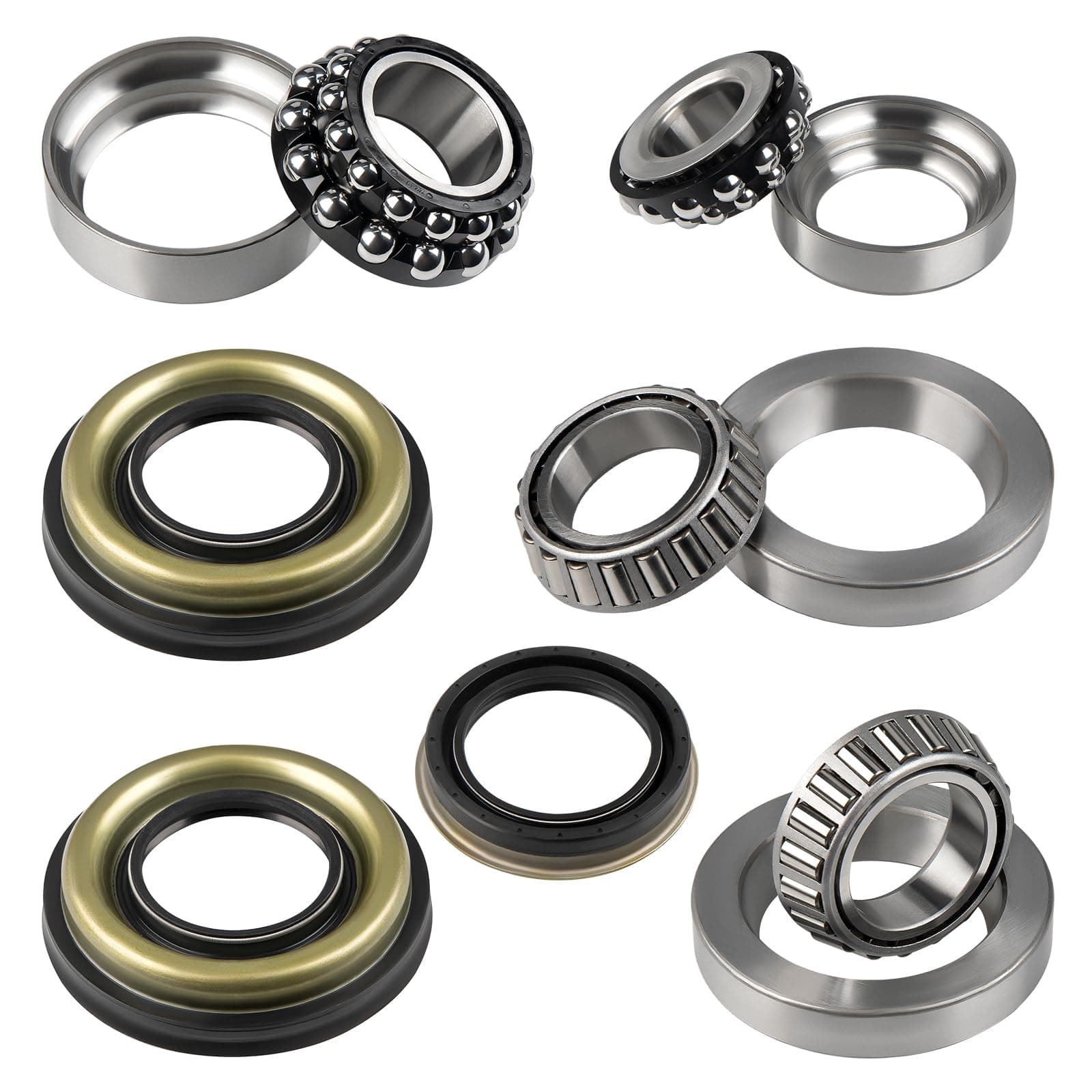 JDMON Rear Differential Bearing&Seal Repair Kit Replacement for Cadillac 2013-2019 ATS 2014-2019 CTS V4 /V6 Replacement for F-577158 F-574658 Lm50134R