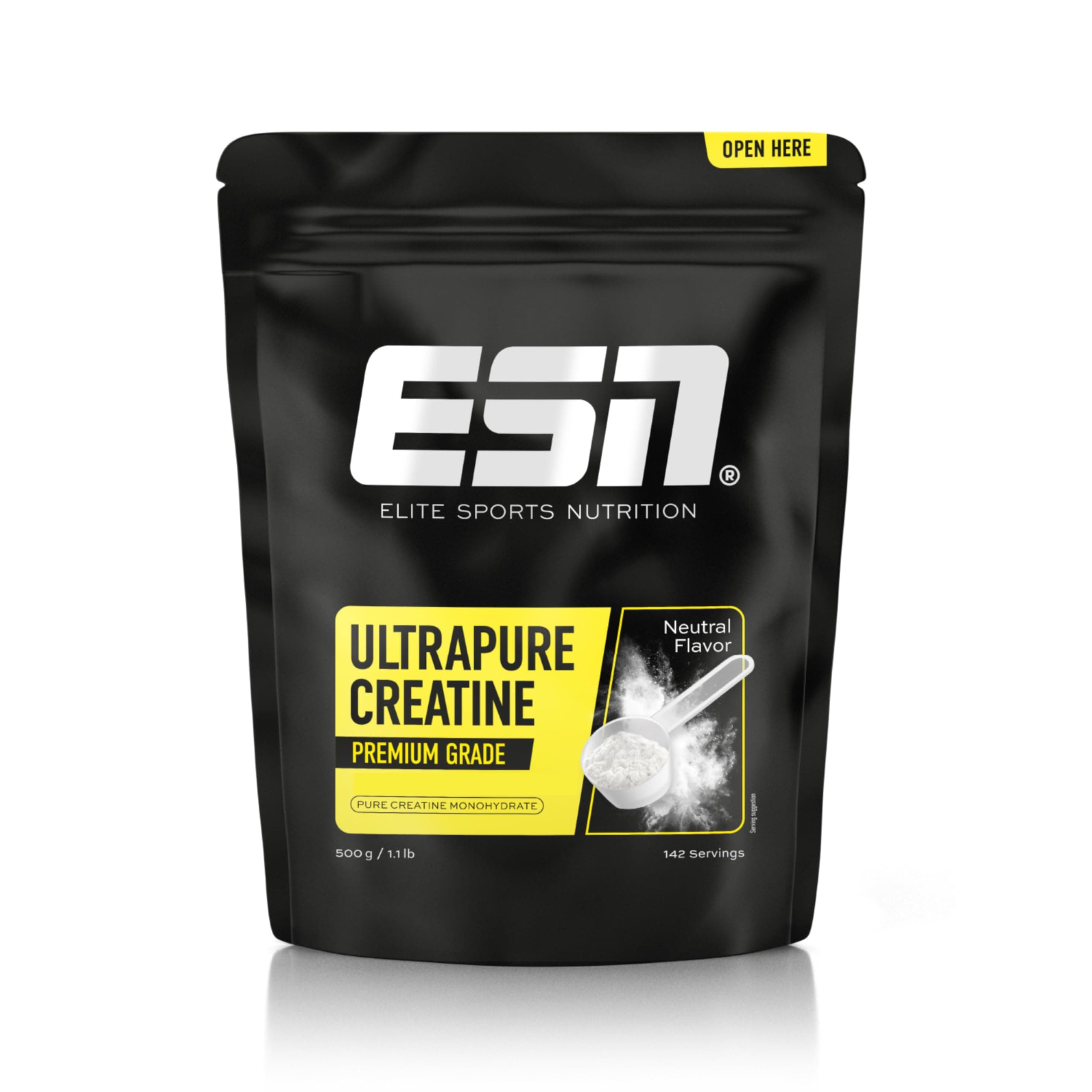 Ultrapure Creatine Monohydrate - Able to increase physical performance during short, high-intensity phases - 500g