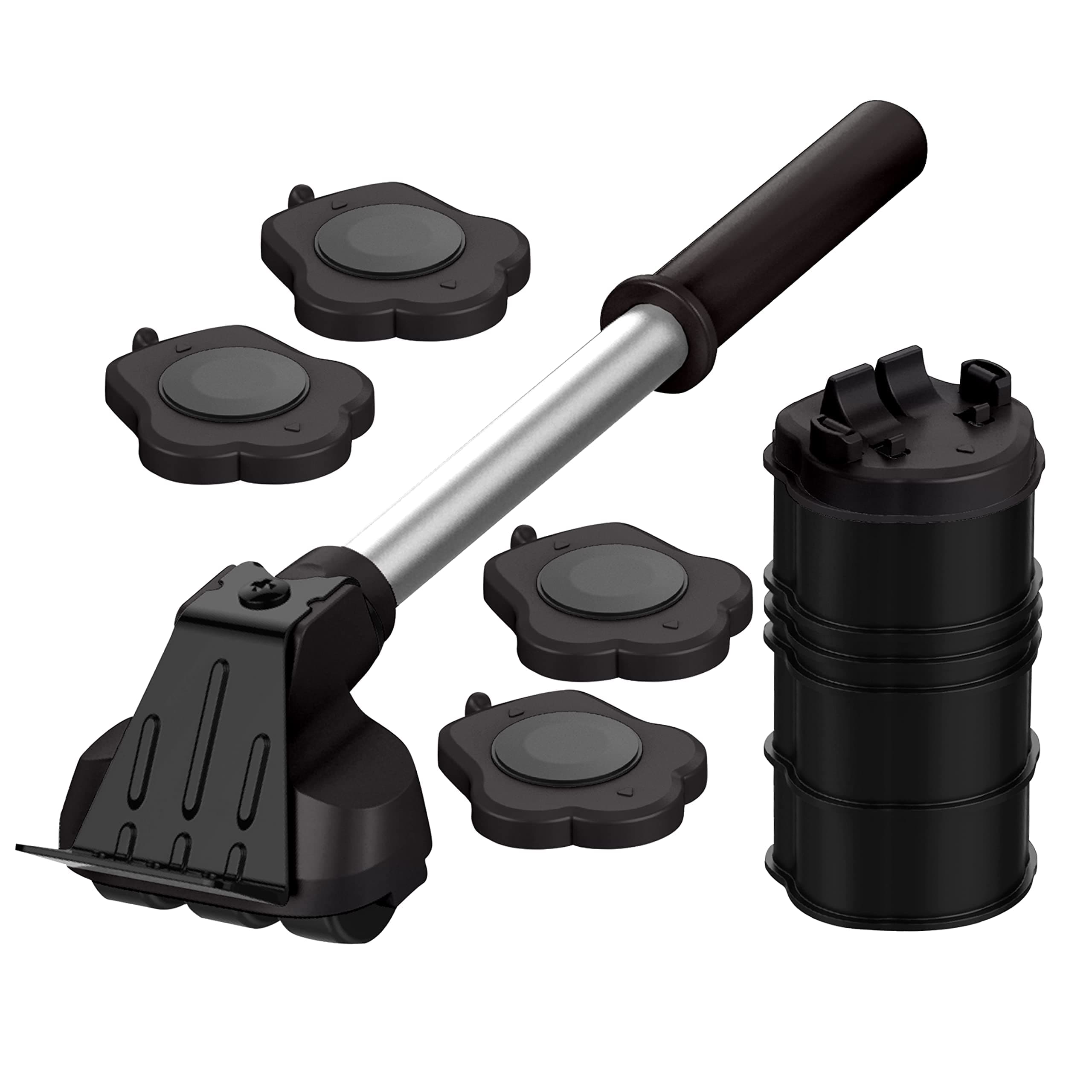 Heavy Duty Furniture Lifter with 4 Sliders for Easy and Safe Moving, Appliance Roller Suitable for Sofas, Couches and Refrigerators, Adjustable Height