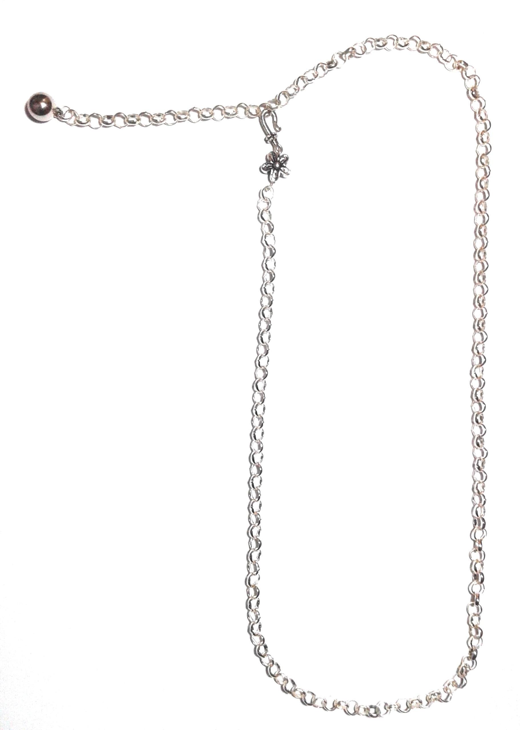 Town of Trinkets Silver 6mm Ring Belly, Waist Chain for Girls,Wearable on Jeans -Pants -Shorts