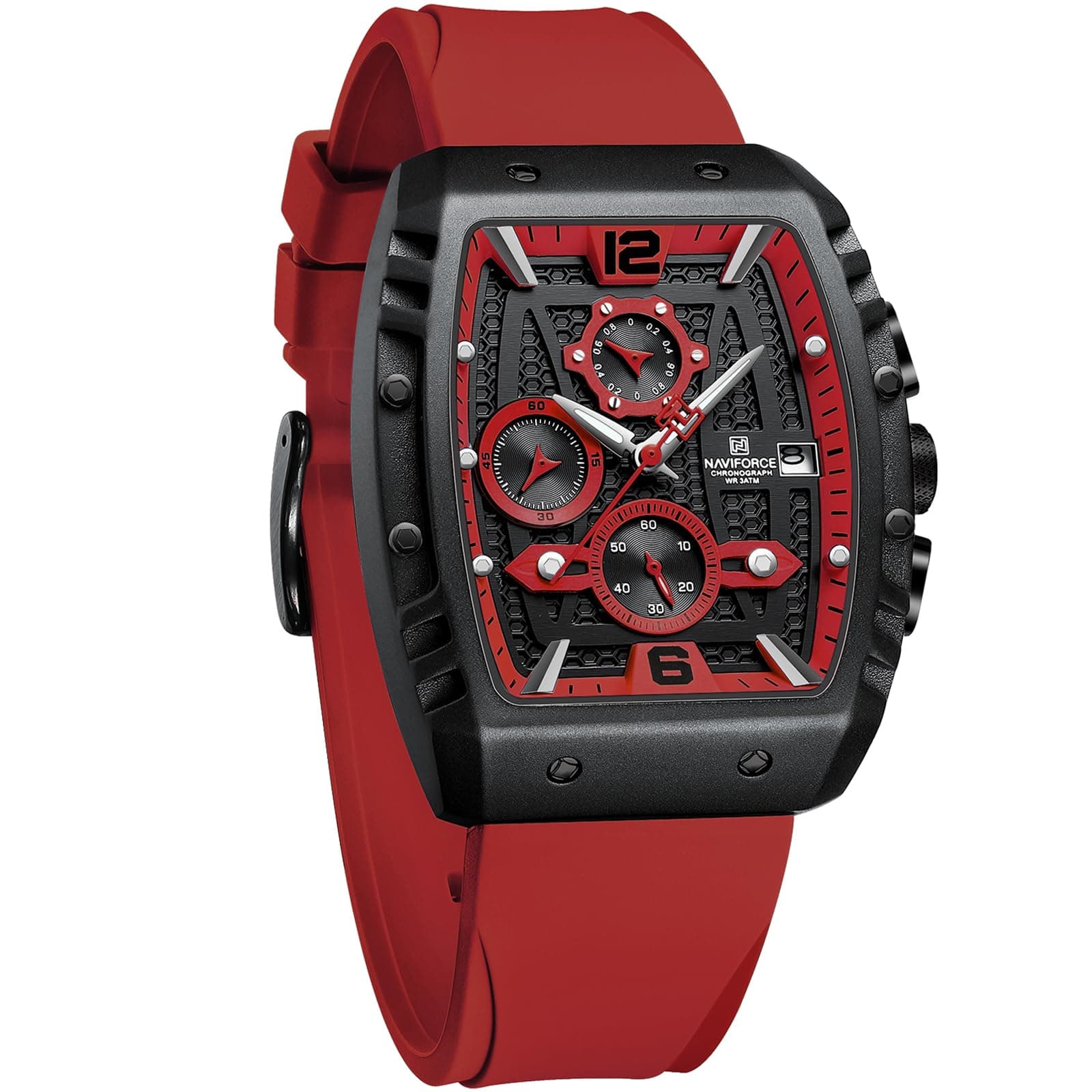 Men's Quartz Watch with Automatic Date and Week Indication - Analogue Wrist Watch