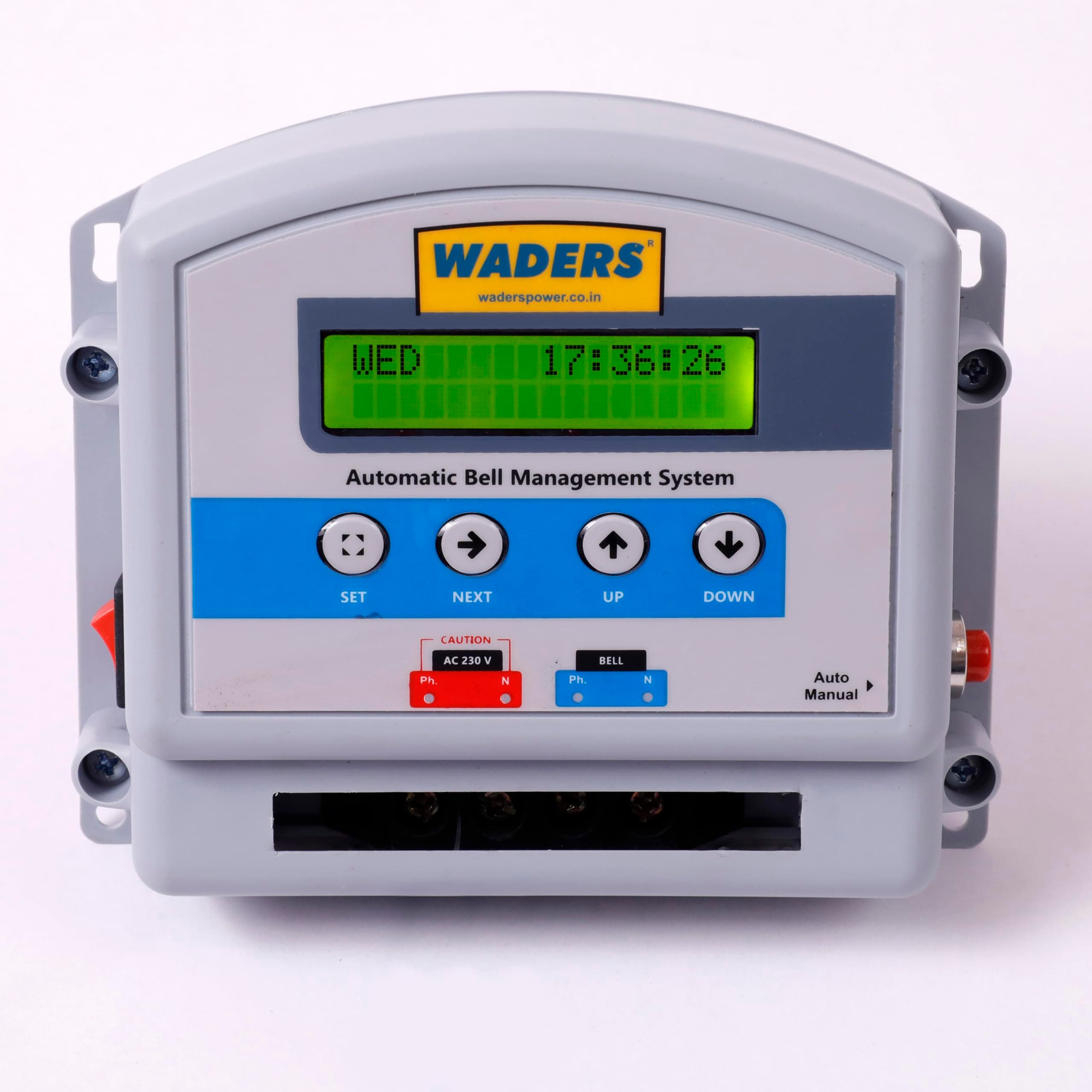 WADERS Automatic School Bell Management System - Multipurpose Timer Especially Designed for Schools (25 Sessions/Day & 3 Seasons)