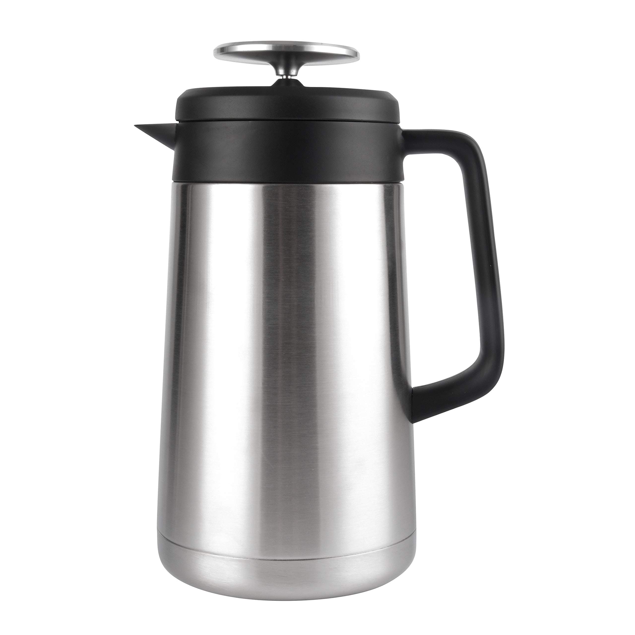 CRESIMO Stainless Steel French Press Coffee Maker (34 oz) - No More Wasted Premium Coffee! Maximum Heat Retention, Double Wall, Thermal Insulated. Large Coffee Press Pot - For Tea Lover's too
