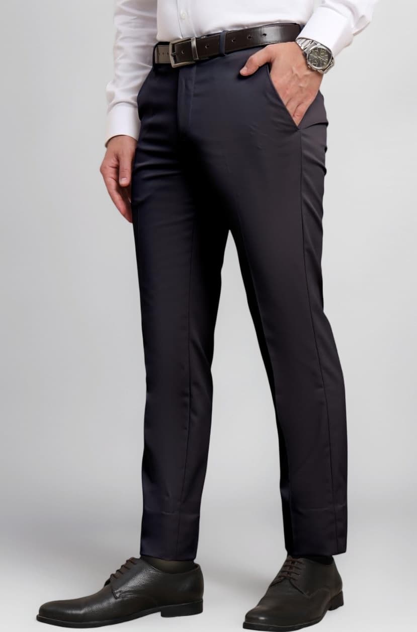 Men's Premium Stretchable Formal Trouser with Techno Flex Waistband | Slim Fit Pants | Italian Design | Office Wear/Executive Wear