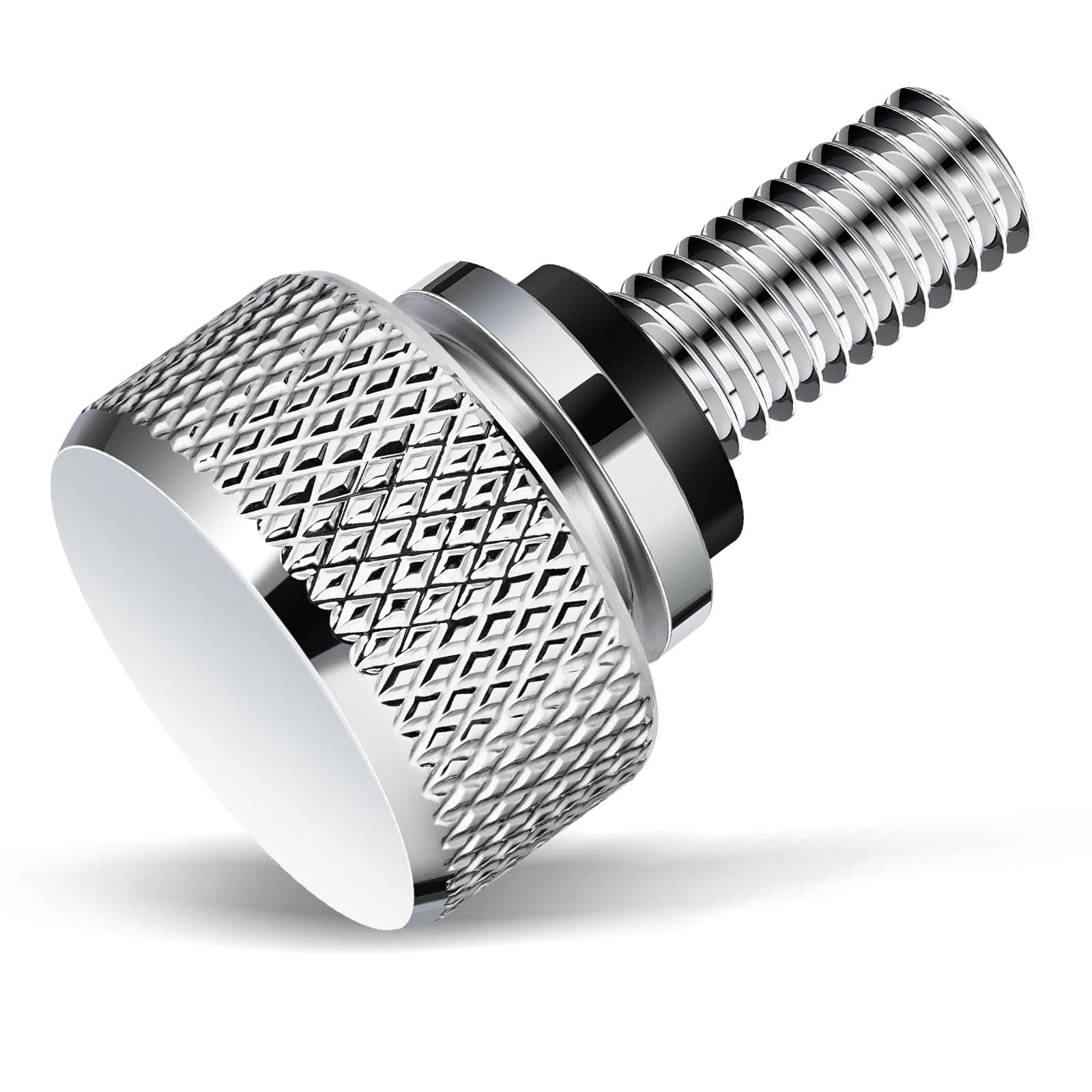 Amazicha Chrome Rear Fender Seat Bolt Stainless Steel Seat Screw Quick Mount Compatible for Harley Davidson Sportster Touring Softail Dyna 1996-2021