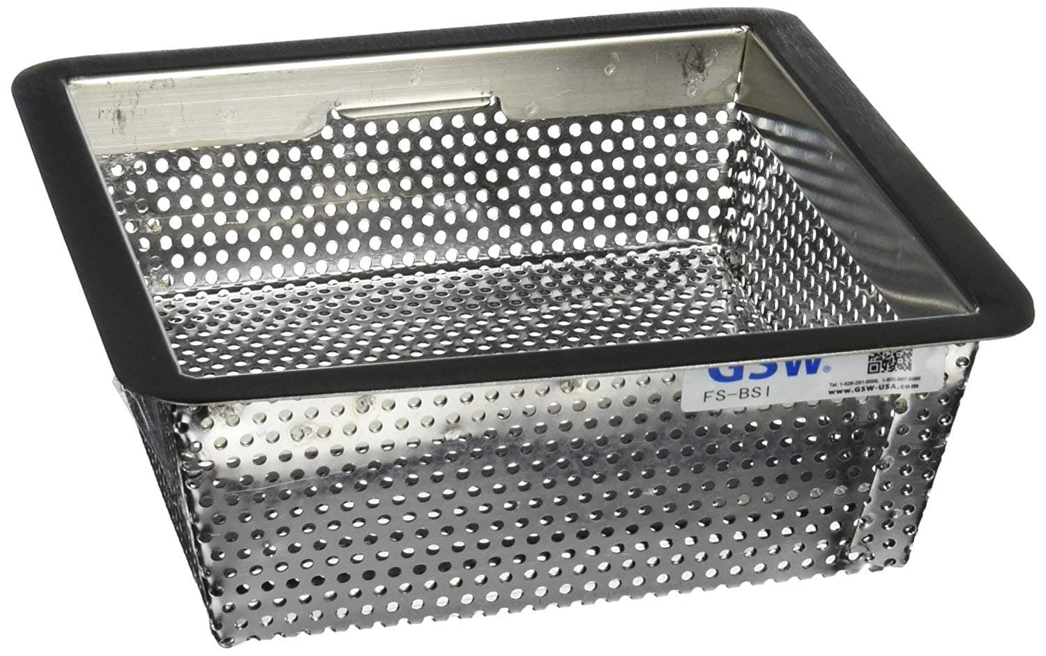 GSW Stainless Steel Floor Sink Basket, 8-1/2 x 8-1/2 x 3"
