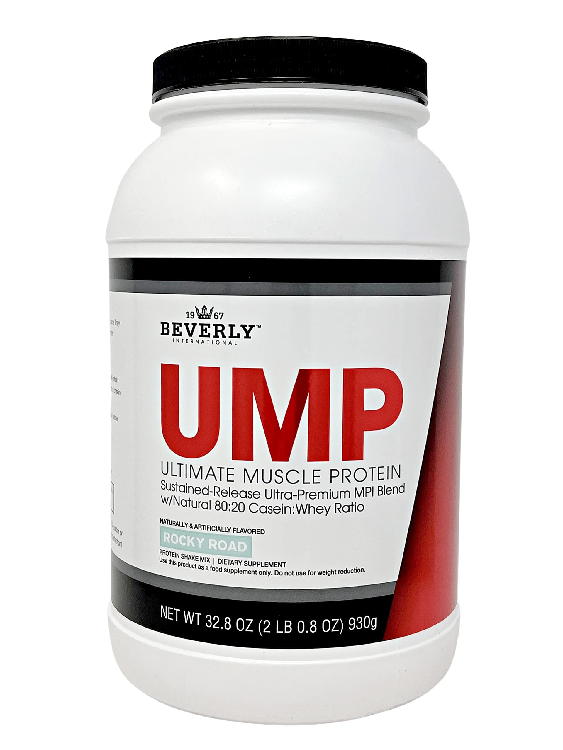 UMP Protein Powder, Rocky Road. Unique Whey-Casein Ratio Builds Lean Muscle. Easy to Digest. No Bloat. (32.8 oz) 2lb .8 oz
