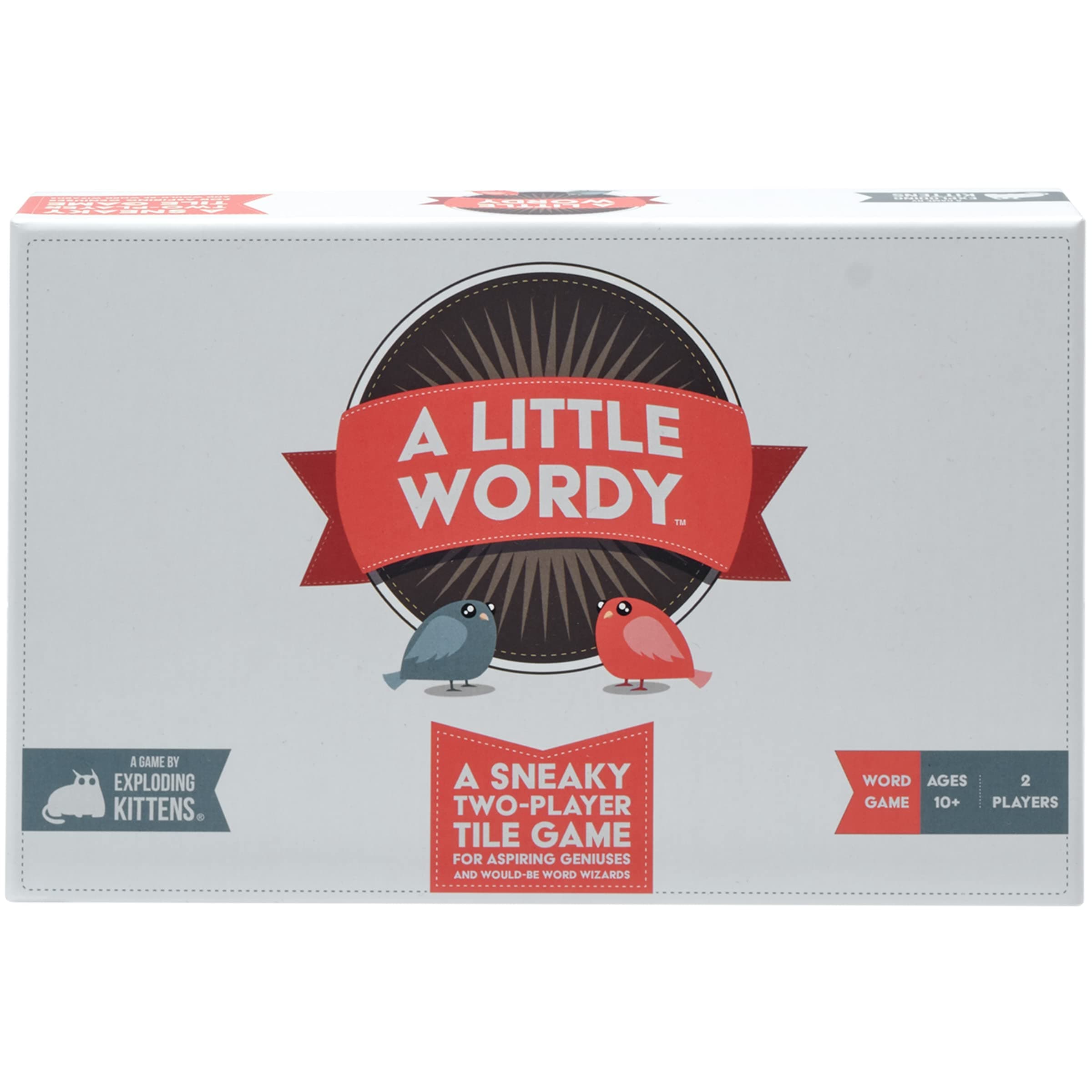 A Little Wordy 2 Players - Ages 10+ - 15 Minutes to Play - Letter Tile Word Game for Adults and Teens, Ideal for Date Night Game or Couples Fun