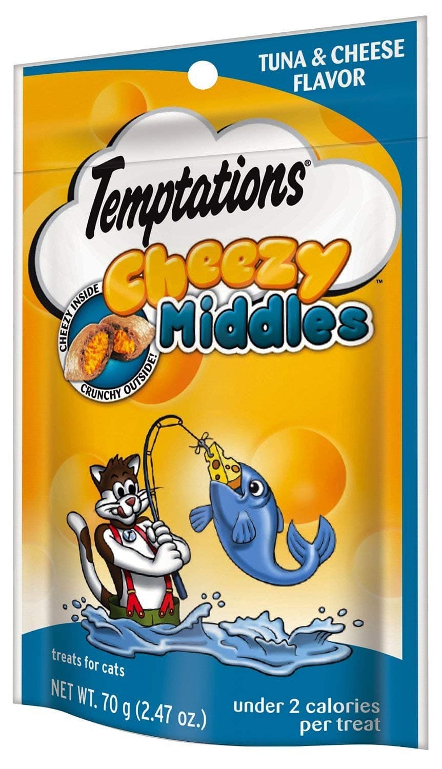 Whiskas Temptations Cheezy Middles Tuna & Cheese (Pack of 2)