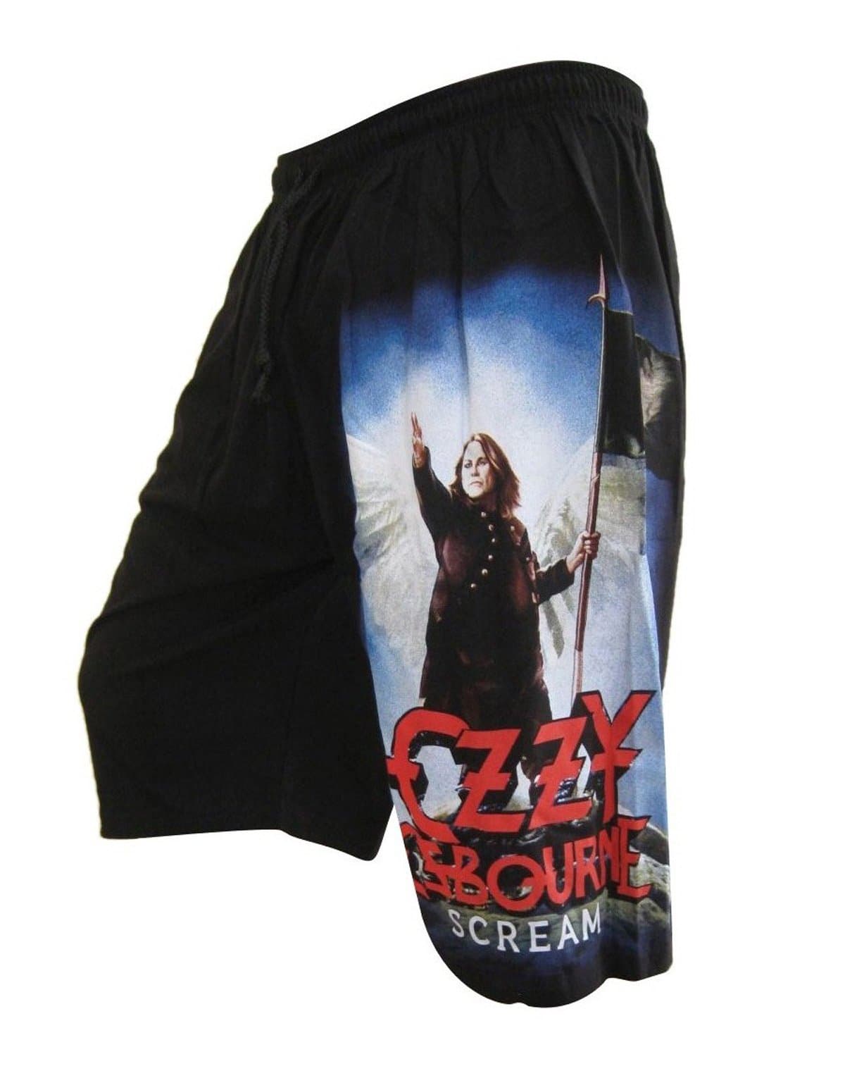 Ozzy Osbourne Scream Tour 2010 Mens Board Shorts Free Size Black