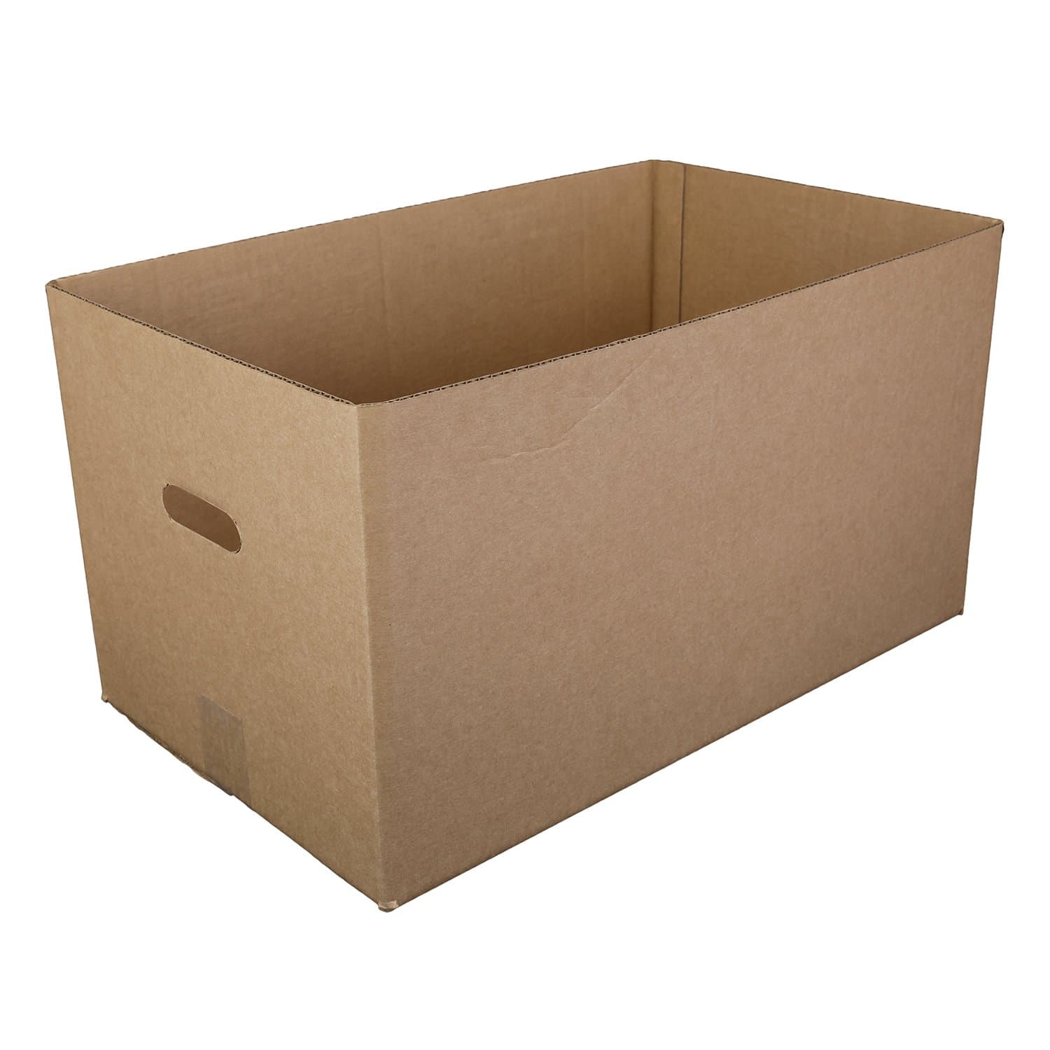 Kraft 22" x 13" x 12-1/2" Corrugated Handle Carry Out Box, Case of 25