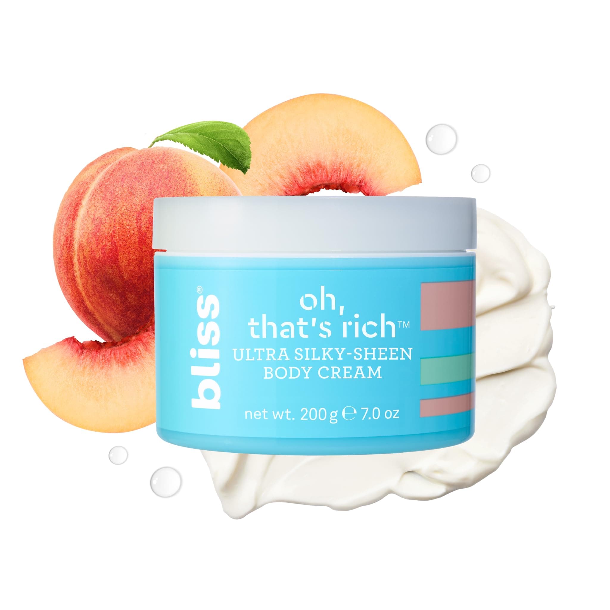 Bliss Oh, That's Rich Ultra Silky-Sheen Body Cream | Instantly Absorbs | Smooth & Soothe the Driest Skin | Paraben Free, Cruelty Free | 7.0 oz