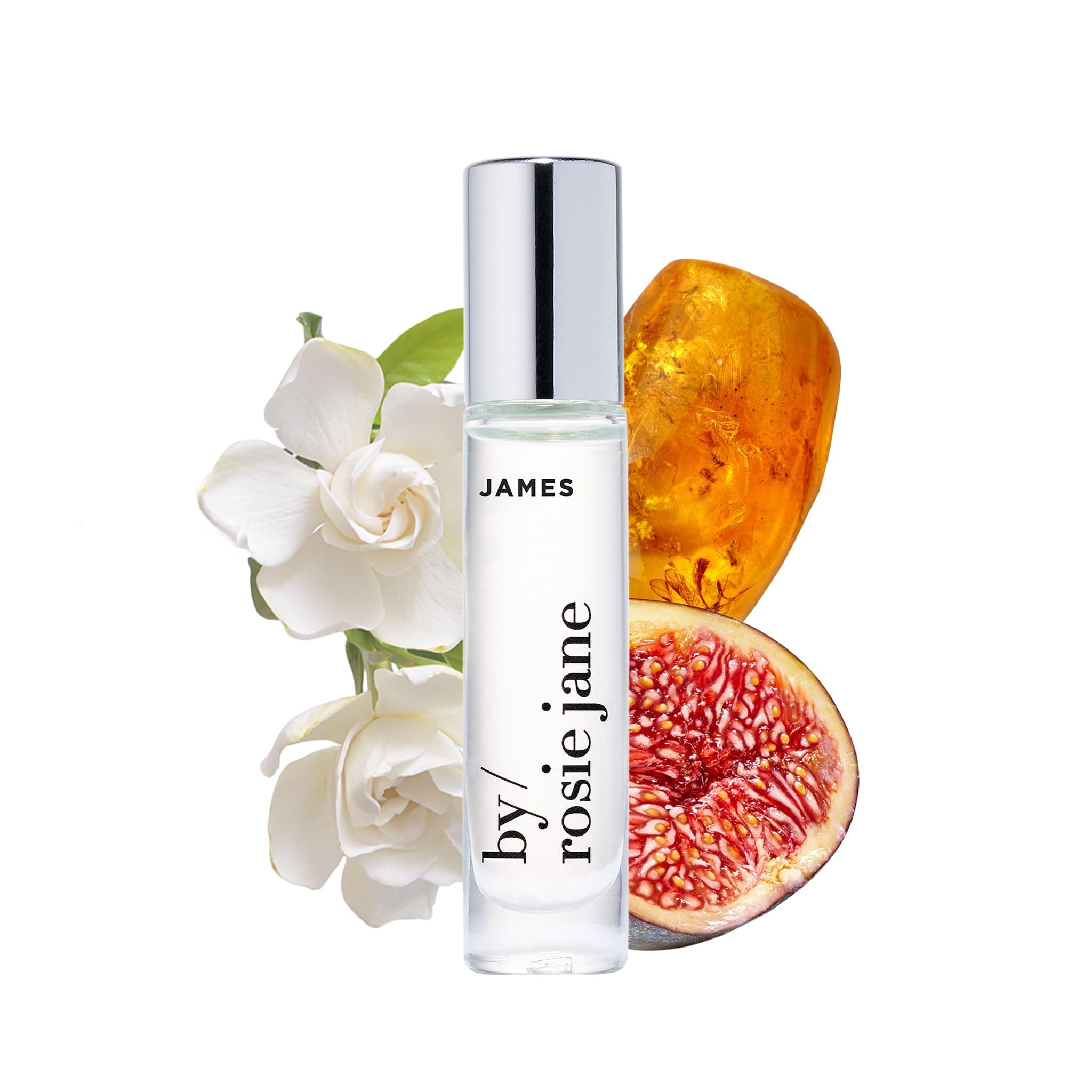 Fragrance Oil (James) - Clean Fragrance for Women - Essential Oil Vial with Notes of Fig, Amber, Gardenia - Paraben-Free, Vegan, Cruelty-Free, Phthalate-Free (7.5ml)
