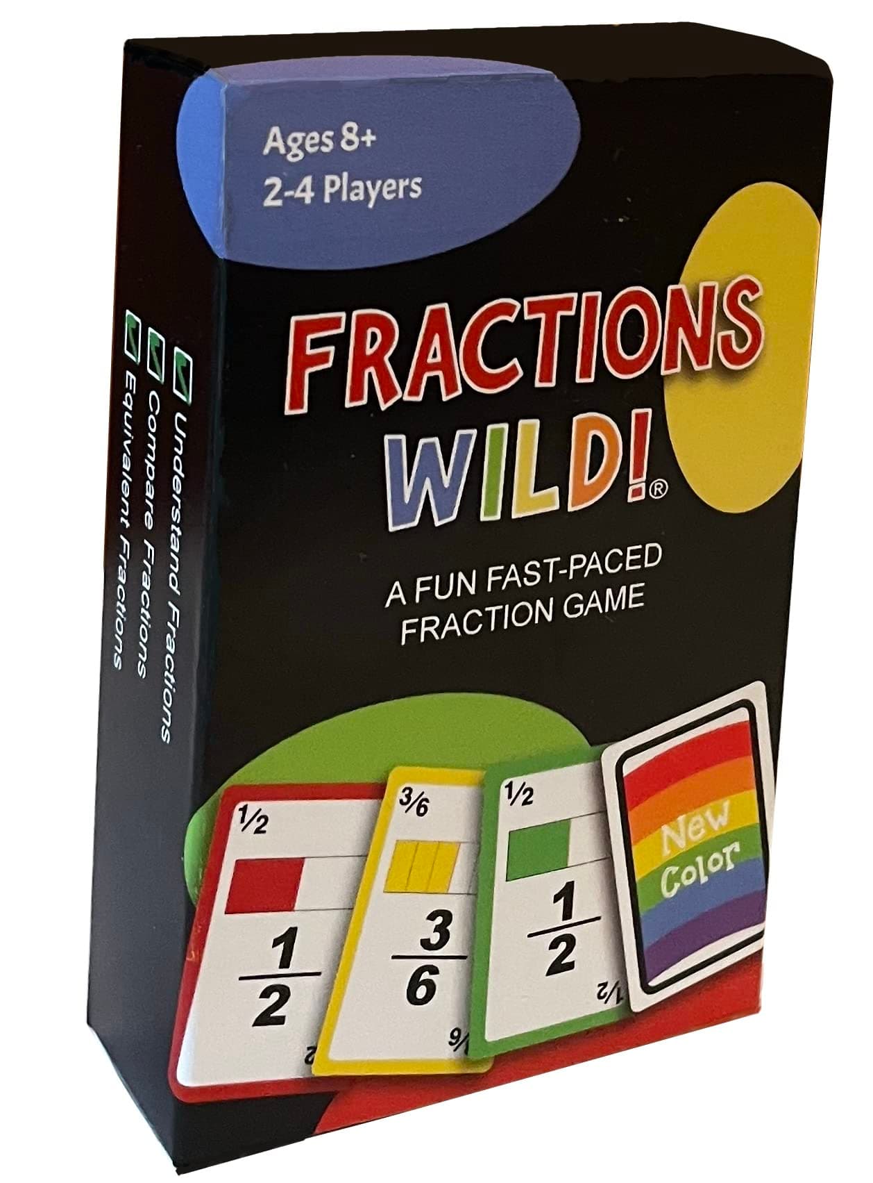 Math Magic Crazy Fractions - A Fun, Fast Fraction Game That Your Kids Will Love to Play! Practice Comparing and Simplify Fractions. for 3rd Grade, 4th Grade, 5th Grade and 6th Grade.