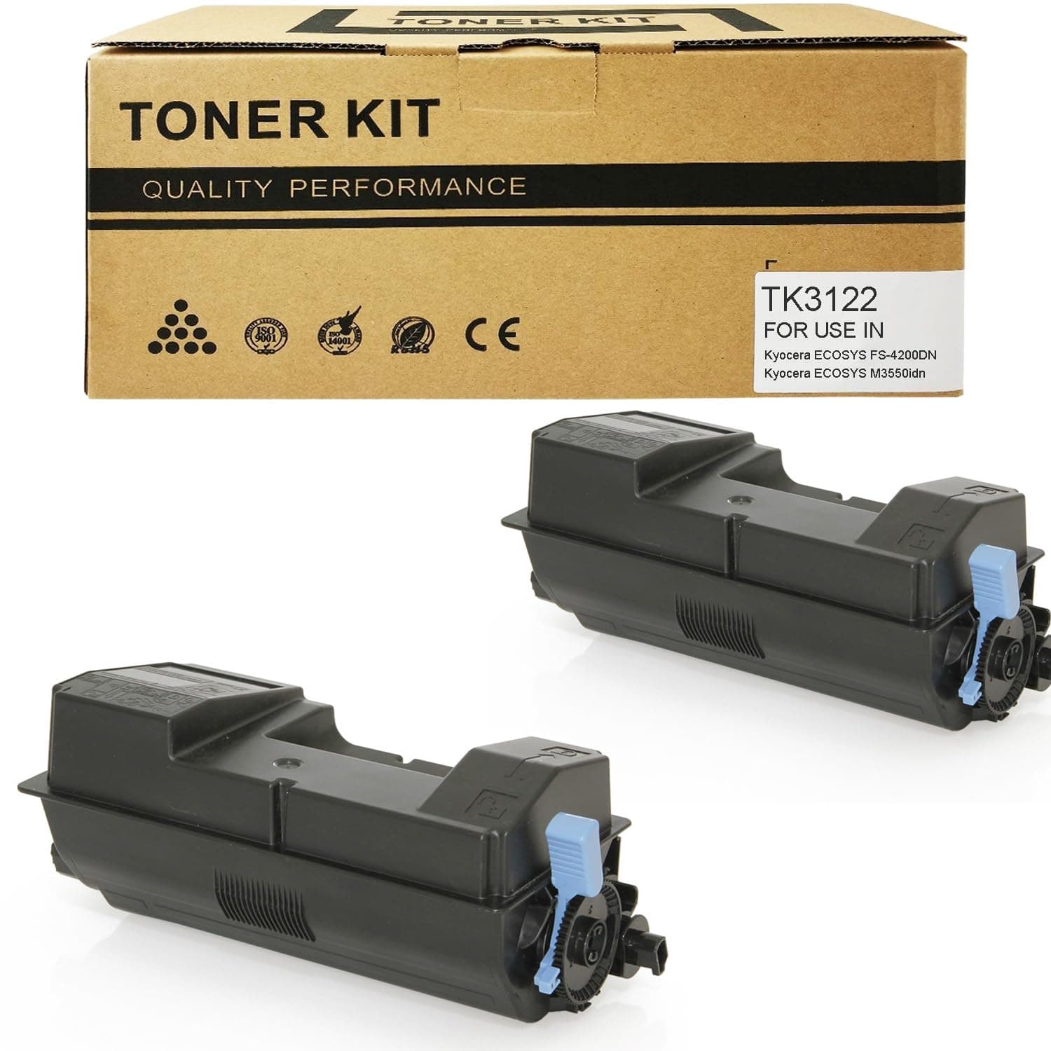 TRICARI TK3122 TK-3122 Toner Cartridge Replacement for Kyocera TK3122 TK-3122 for Kyocera ECOSYS FS-4200DN M3550idn (21500 Pages Black 2-Pack)