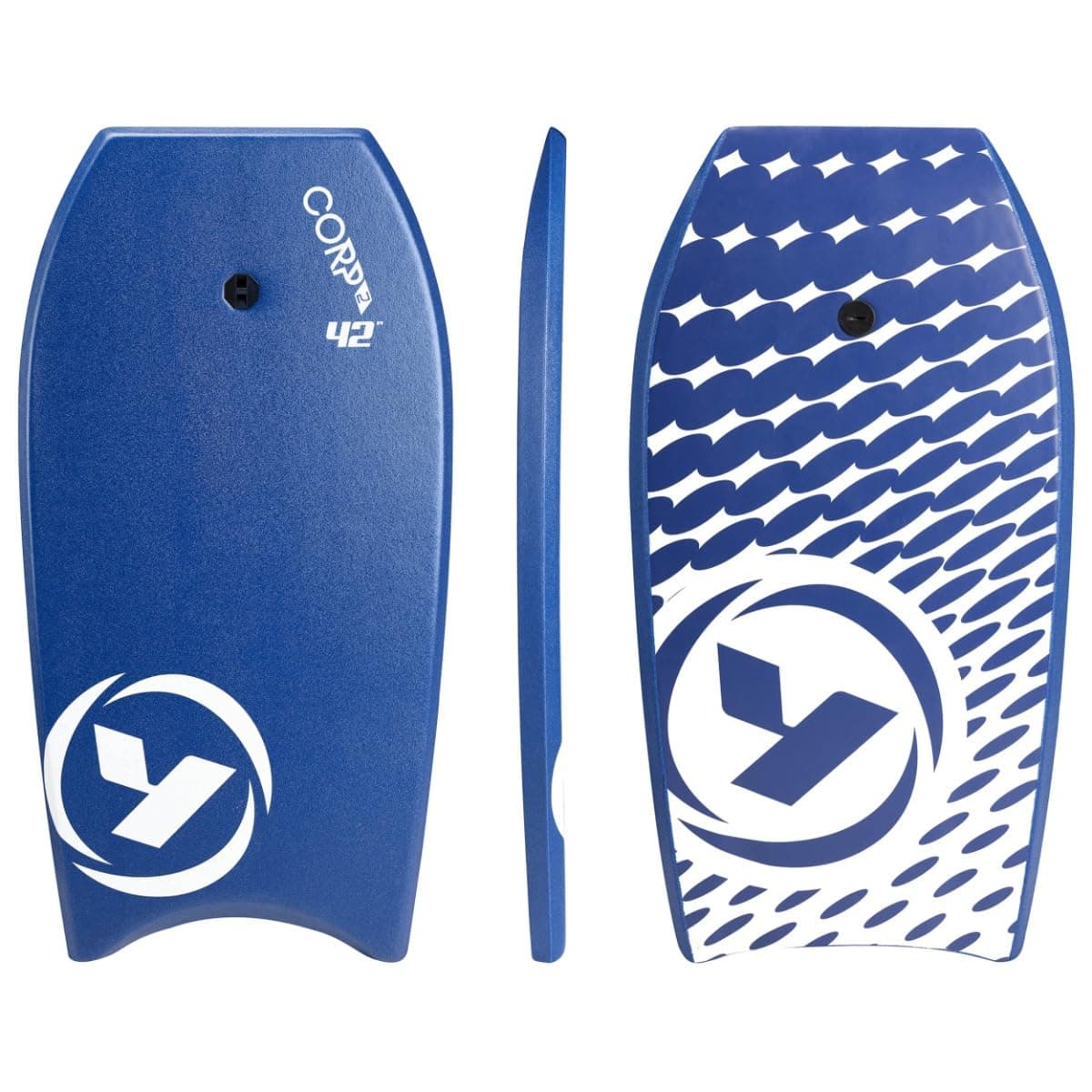 Corp Bodyboards 33’’/37’’/42’’ with Adjustable Wrist Leash for Kids and Adults, Lightweight Bodyboard with XPE Deck, Crescent Tail and EPS Core, Multiple Colours and Sizes