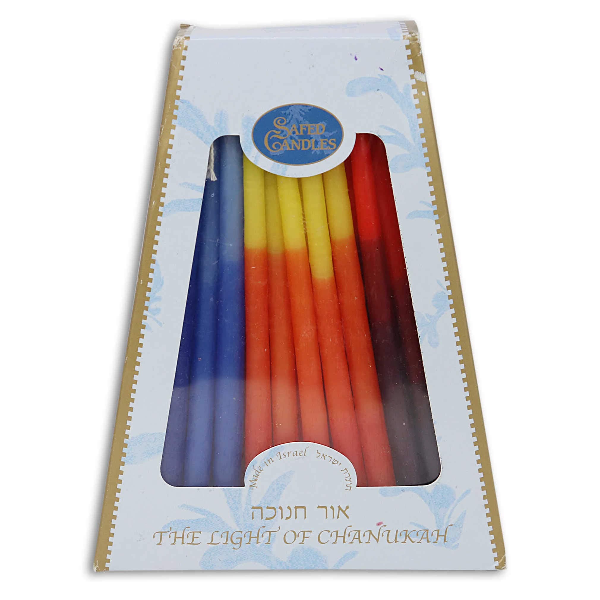 Multi-color Dripless Chanukah Candles - Pkg of 45